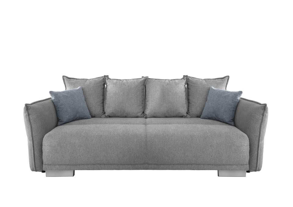 Benformato_Pera_4FAFBK_9752_ZK_9759-3 Modernes Design: Das 'Pera' Big Sofa in schimmerndem Silber