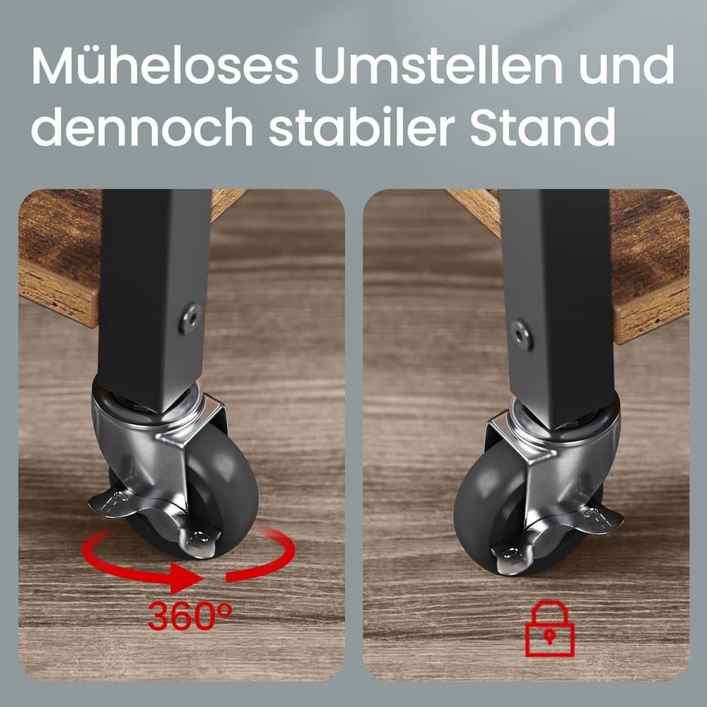 Küchenwagen mit Tablett Vintagebraun Küchenwagen mit Tablett Vintagebraun