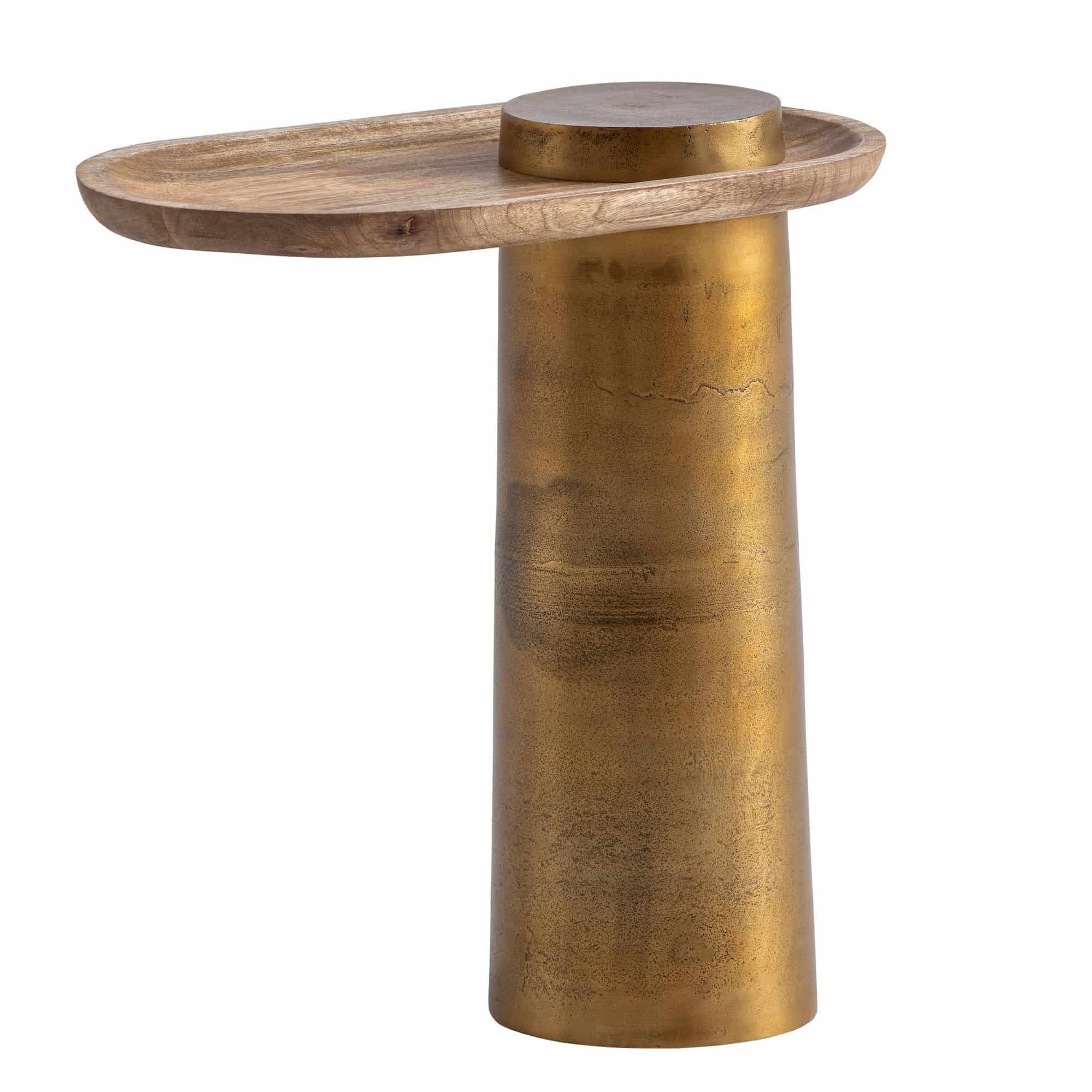 Beistelltisch Mango Massivholz Metall 50x30x52 cm Anstelltisch Beistelltisch Mango Massivholz Metall 50x30x52 cm Anstelltisch