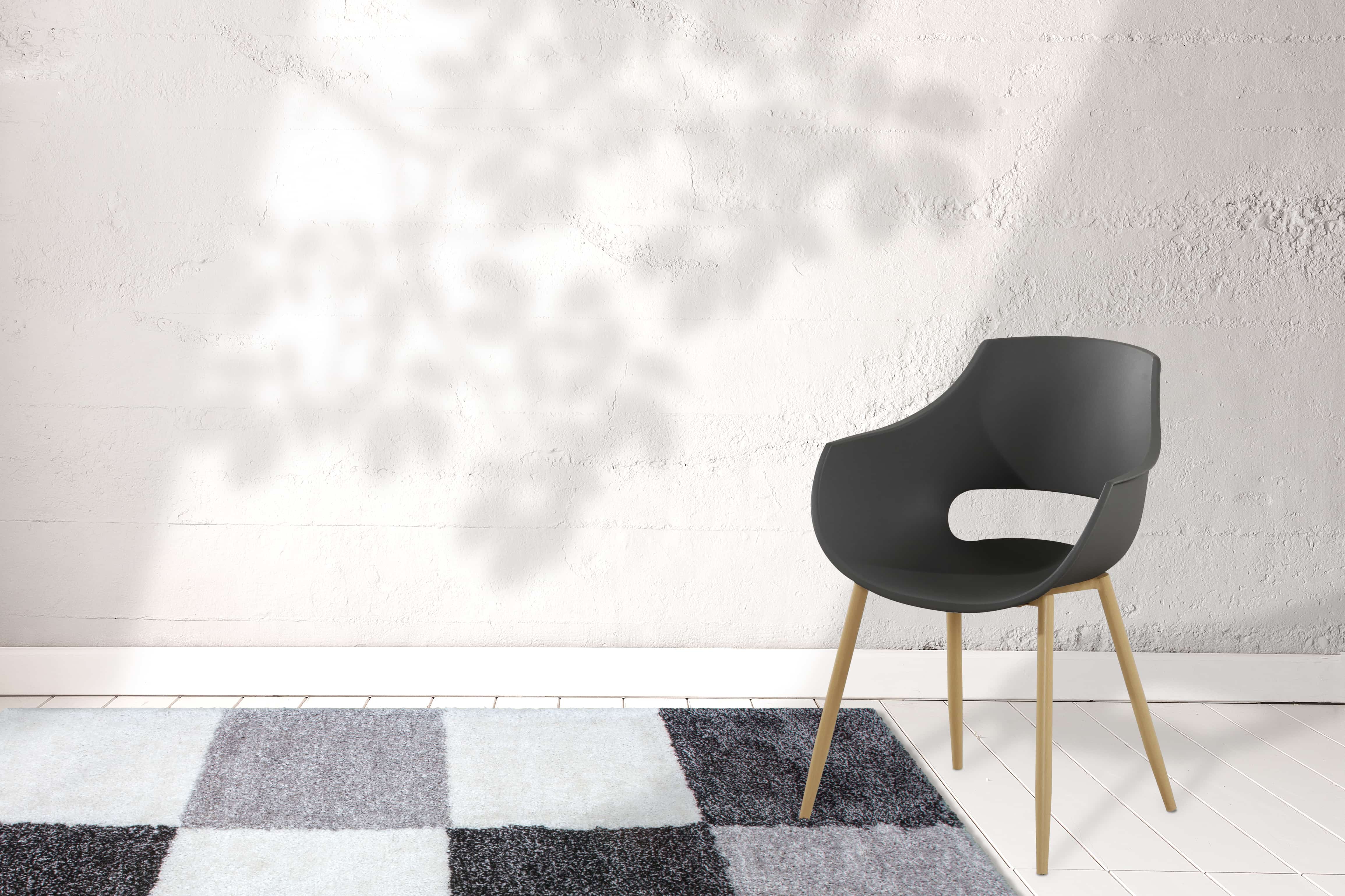 Stuhl Alice 110 4er-Set Schwarz