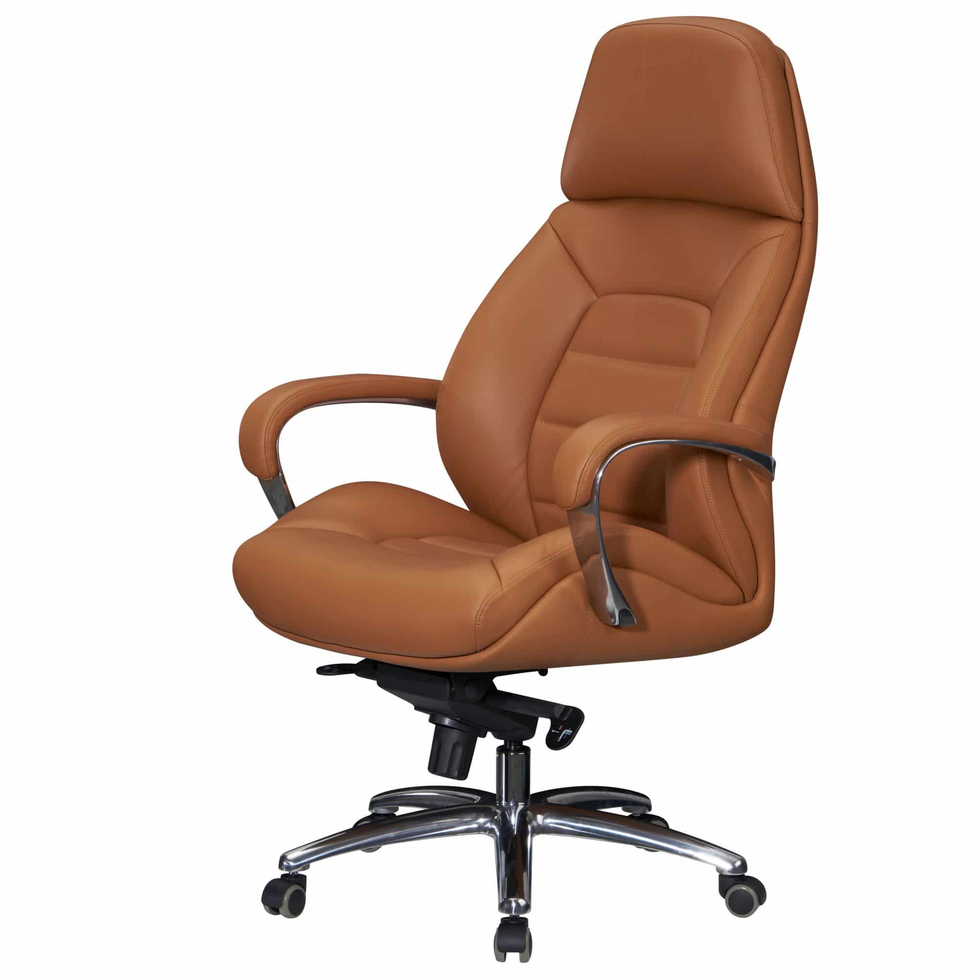 59471-Amstlye-Buerostuhl-Leder-Caramel-SPM1-436-SPM1-436_6 Designer Bürostuhl Bezug Echtleder Caramel Schreibtischstuhl bis 120 kg