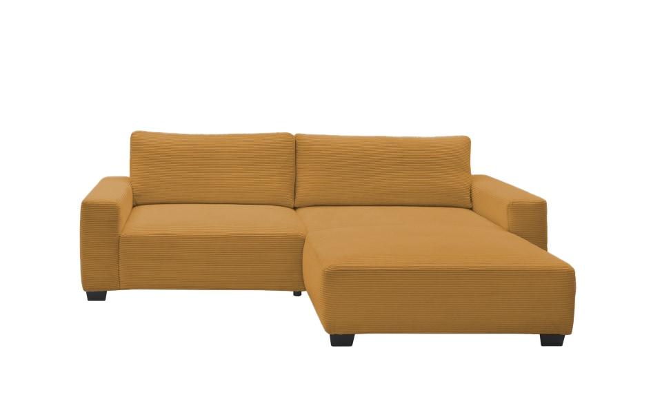Elba_Ecke_Zoom_frei_Mustard Mustard Chic: Das Ecksofa Elba von ED Exciting mit hochwertiger Nosagfederung und vielseitiger Platzierung