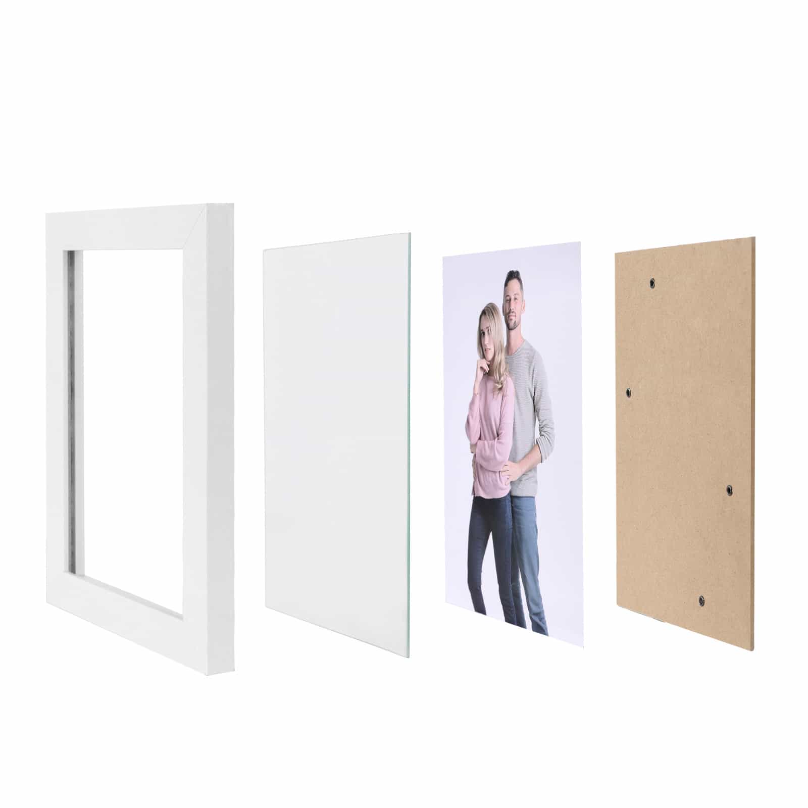 Fotorahmen 5 Stück 10 x 15 cm Weiß-RPF35WT Fotorahmen 5 Stück 10 x 15 cm Weiß-RPF35WT