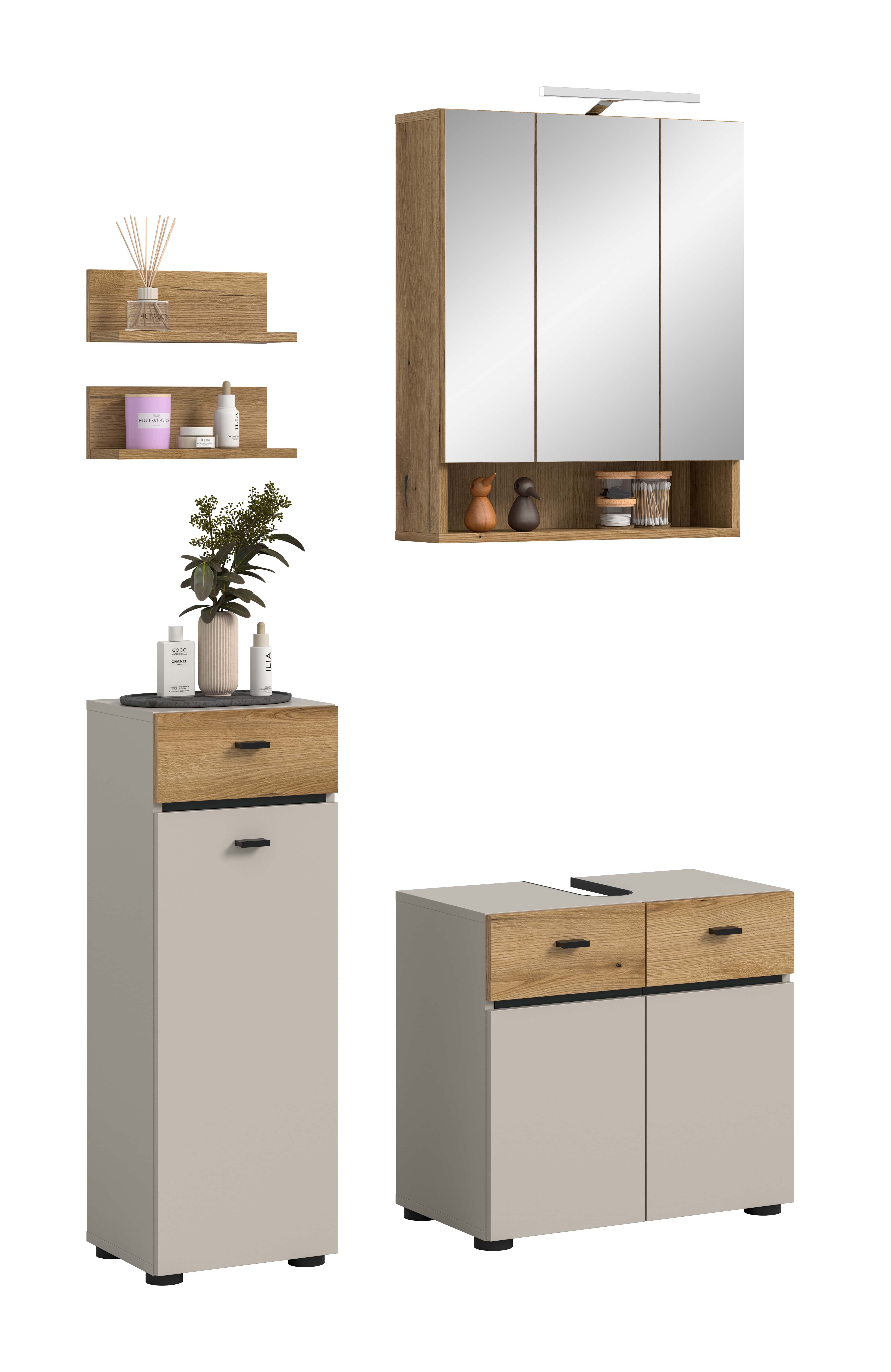 Aqua Badkombination inkl. Beleuchtung