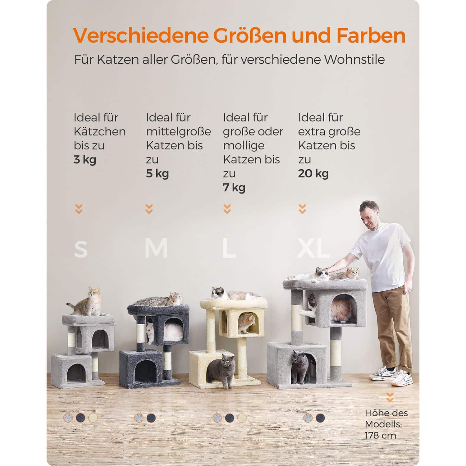 Katzenhaus für mittelgroße Katzen-PCT612W01 Katzenhaus für mittelgroße Katzen-PCT612W01