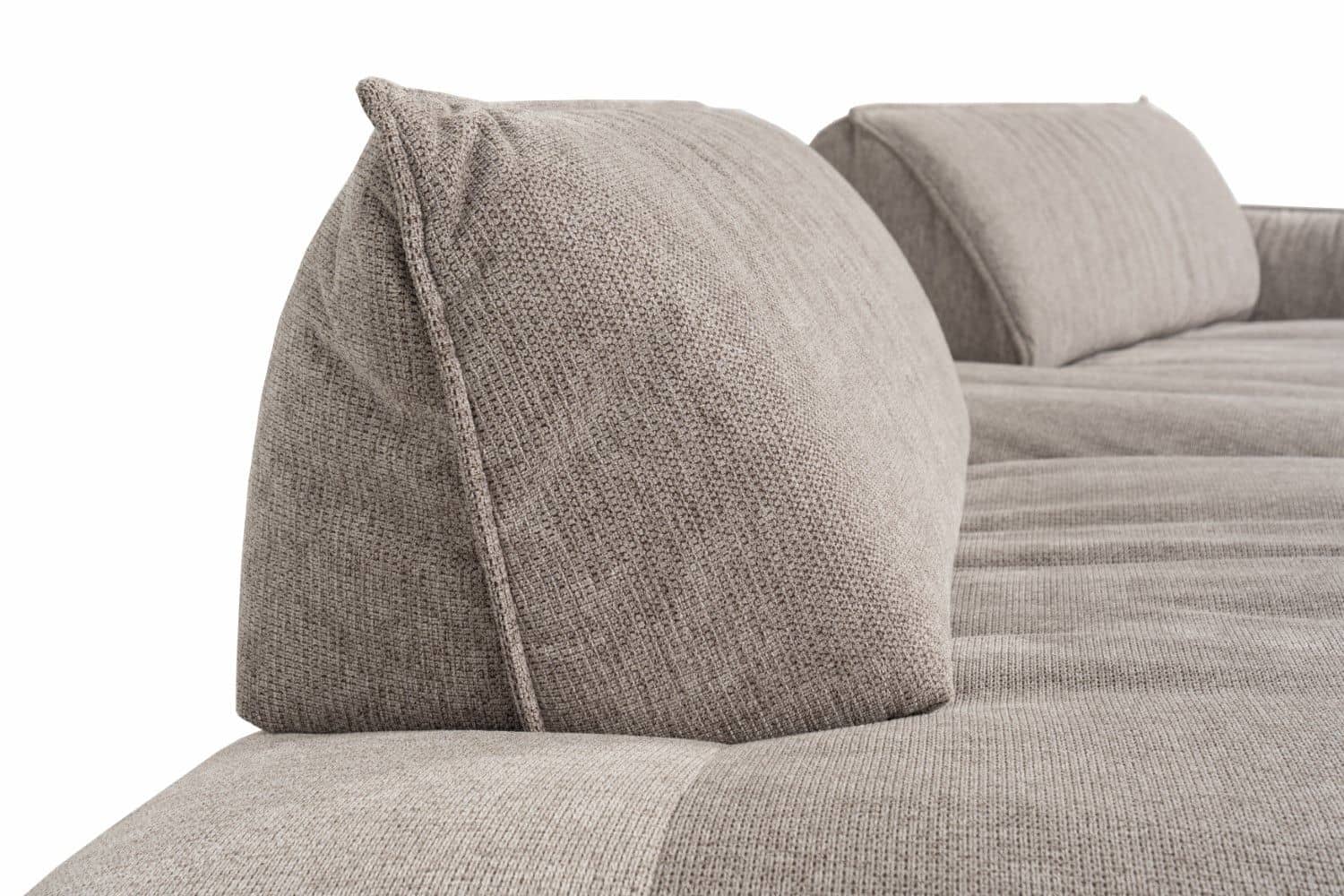 Bigsofa Fluffy im Chenille-Stoff mit Sitztiefenverstellung - designwerk Bigsofa Fluffy im Chenille-Stoff mit Sitztiefenverstellung - designwerk
