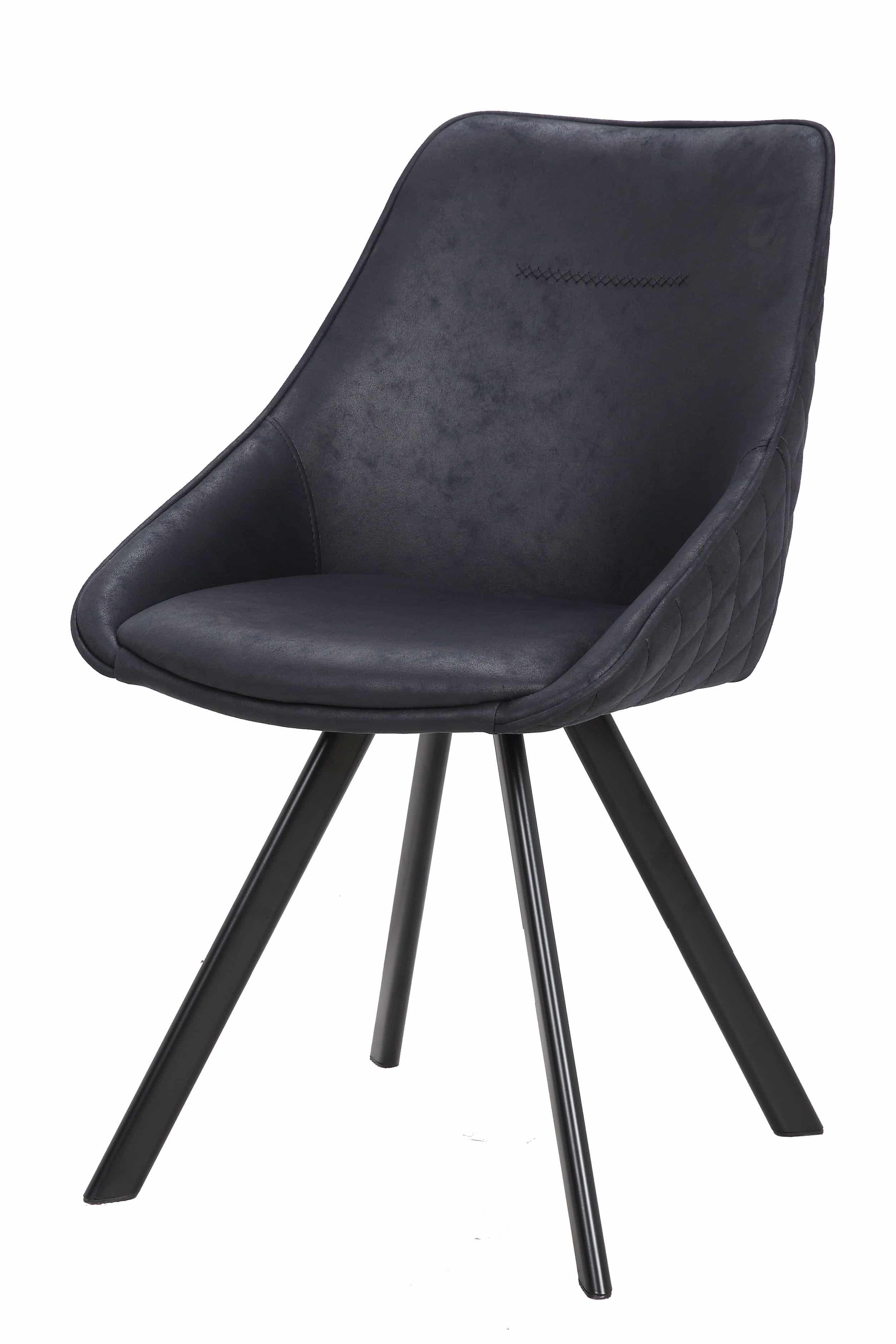 Stuhl Cowboy 110 2er-Set Schwarz