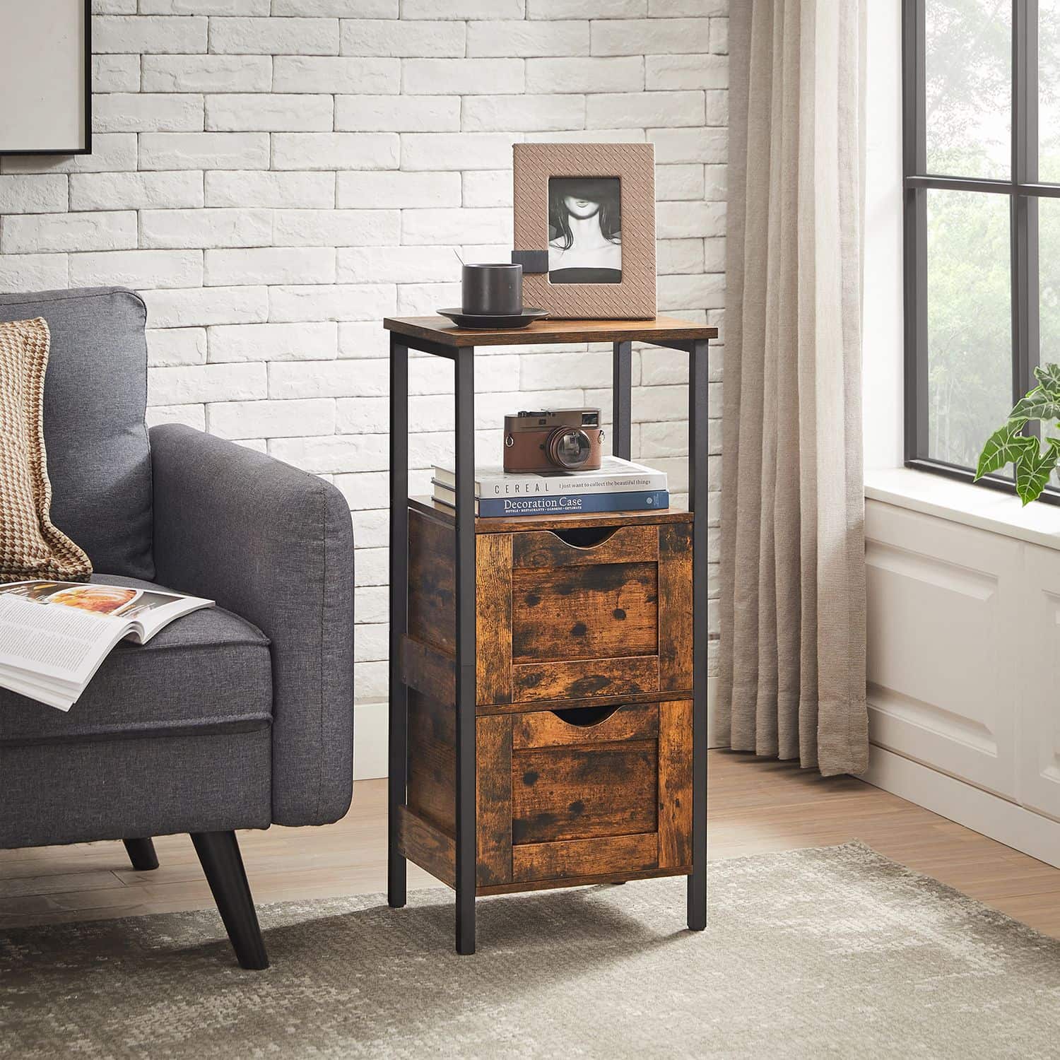 BBK151B01-37ZTwQ82KXApkm Badschrank mit 2 Schubladen