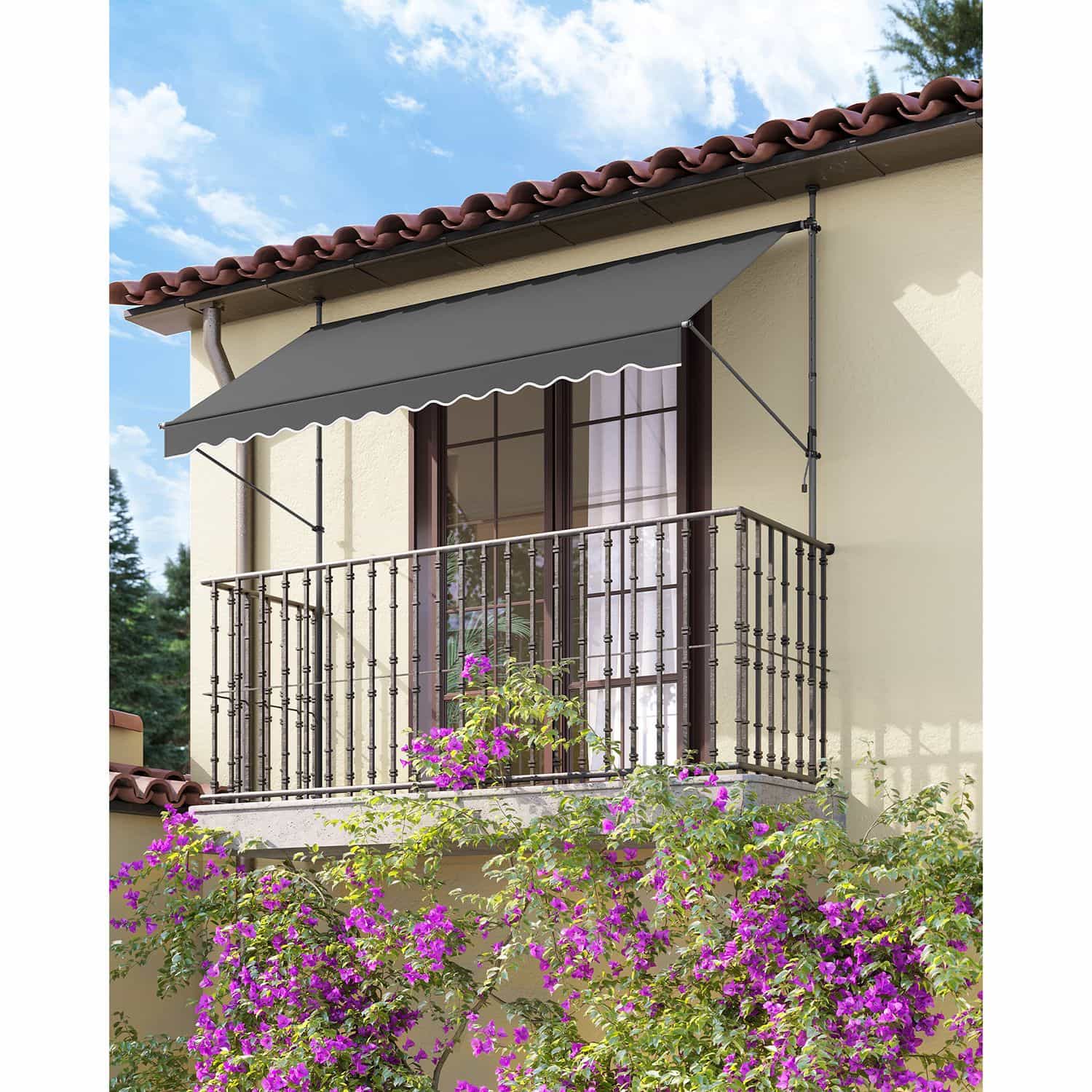 Klemmmarkise 300 x 130 cm mit Kurbel Klemmmarkise 300 x 130 cm mit Kurbel