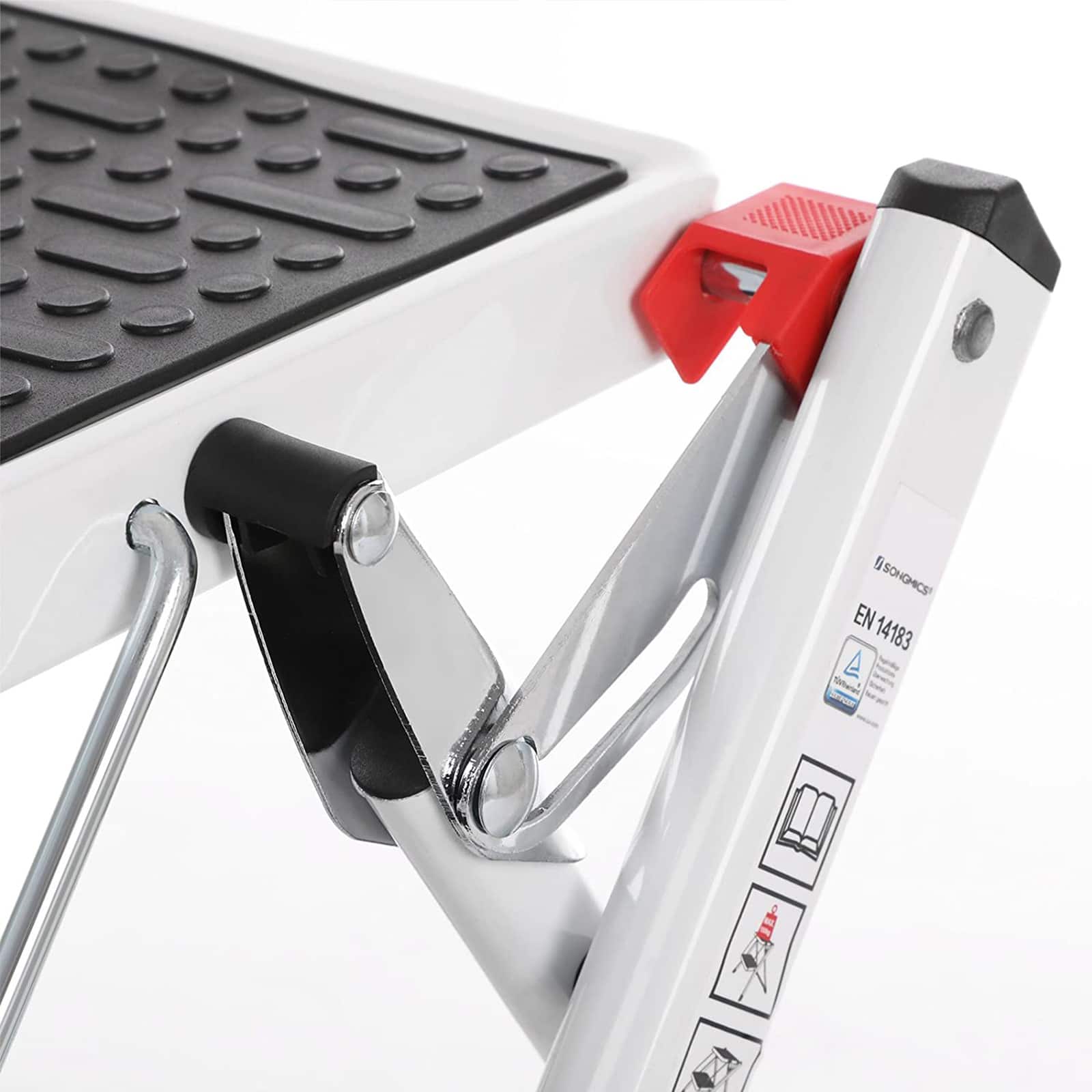 Leiter aus Stahl mit 2 Stufen-GSL02WT