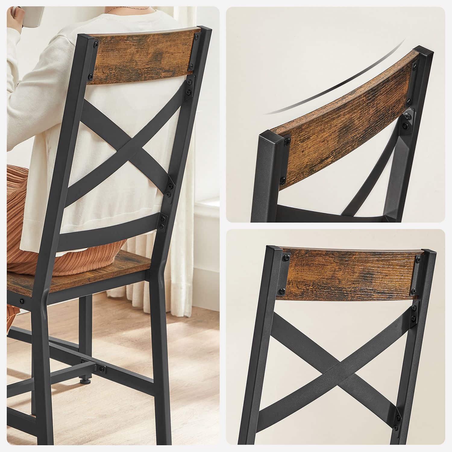 Doppel-Essstühle Set mit 2 für Esszimmer Doppel-Essstühle Set mit 2 für Esszimmer