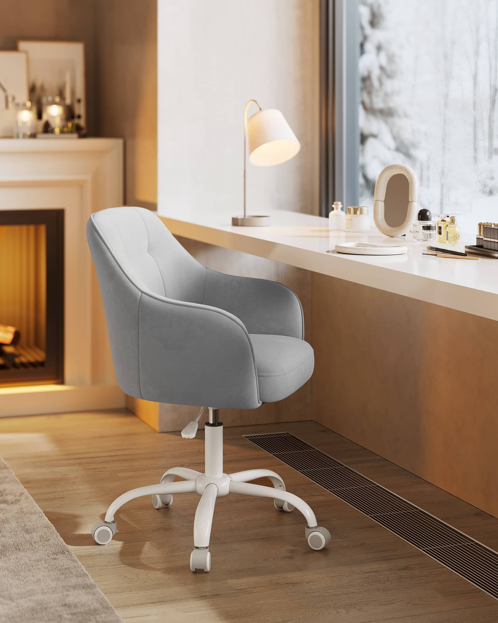 Bürostuhl bis 110 kg belastbar taubengrau-OBG019G03 Bürostuhl bis 110 kg belastbar taubengrau-OBG019G03