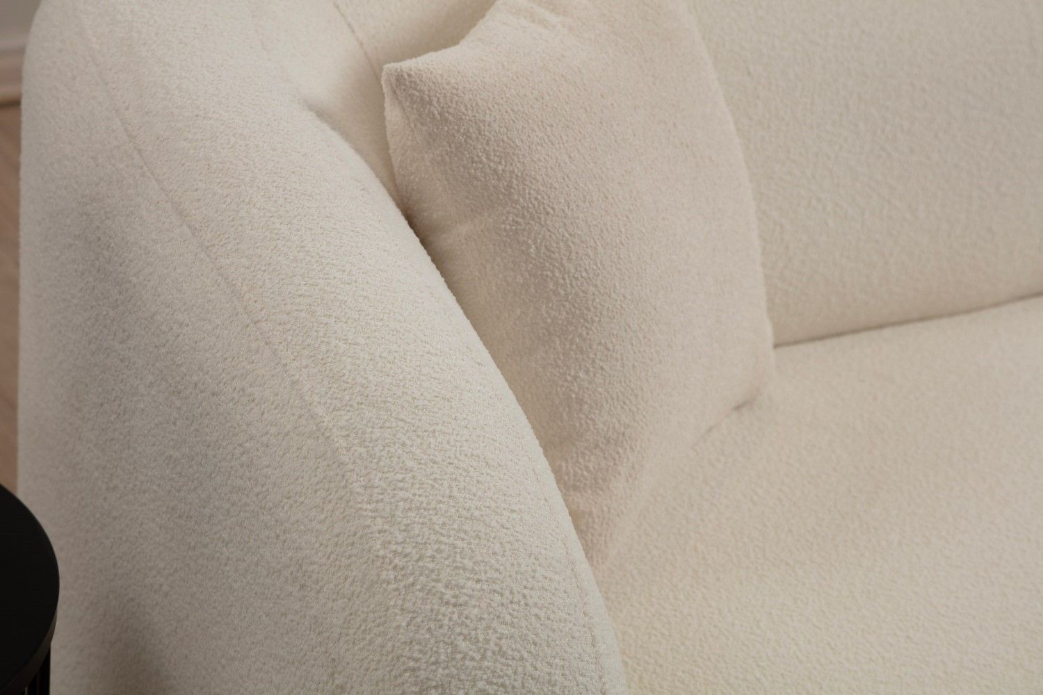 Sofa Asos 2-Sitzer Cream – Mikrofaser Flock