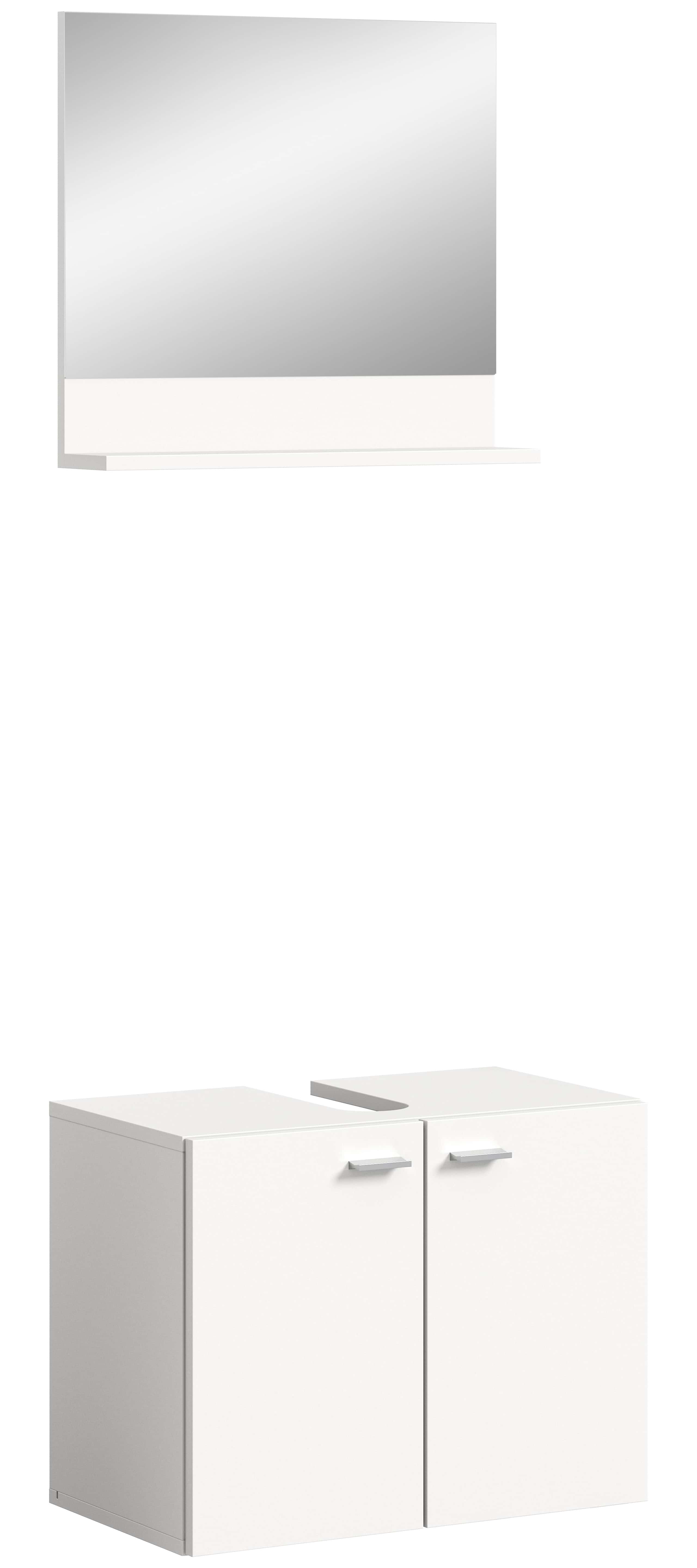 Boston Waschbeckenunterschrank + Spiegel