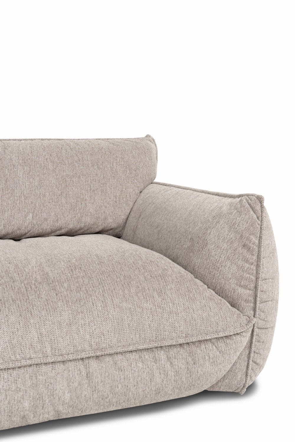 Bigsofa Fluffy im Chenille-Stoff mit Sitztiefenverstellung - designwerk Bigsofa Fluffy im Chenille-Stoff mit Sitztiefenverstellung - designwerk