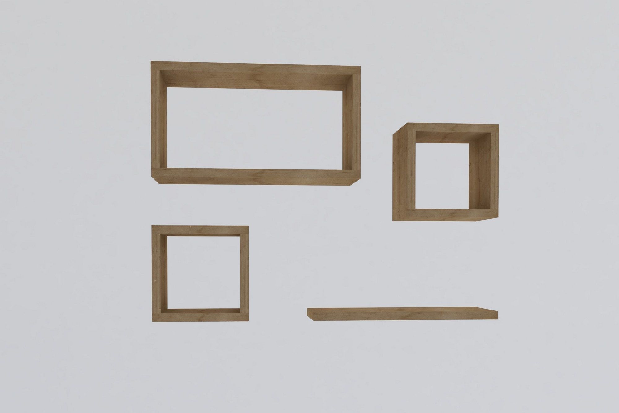 Babi - sapphire Eiche - Wandregal Set Babi - sapphire Eiche - Wandregal Set