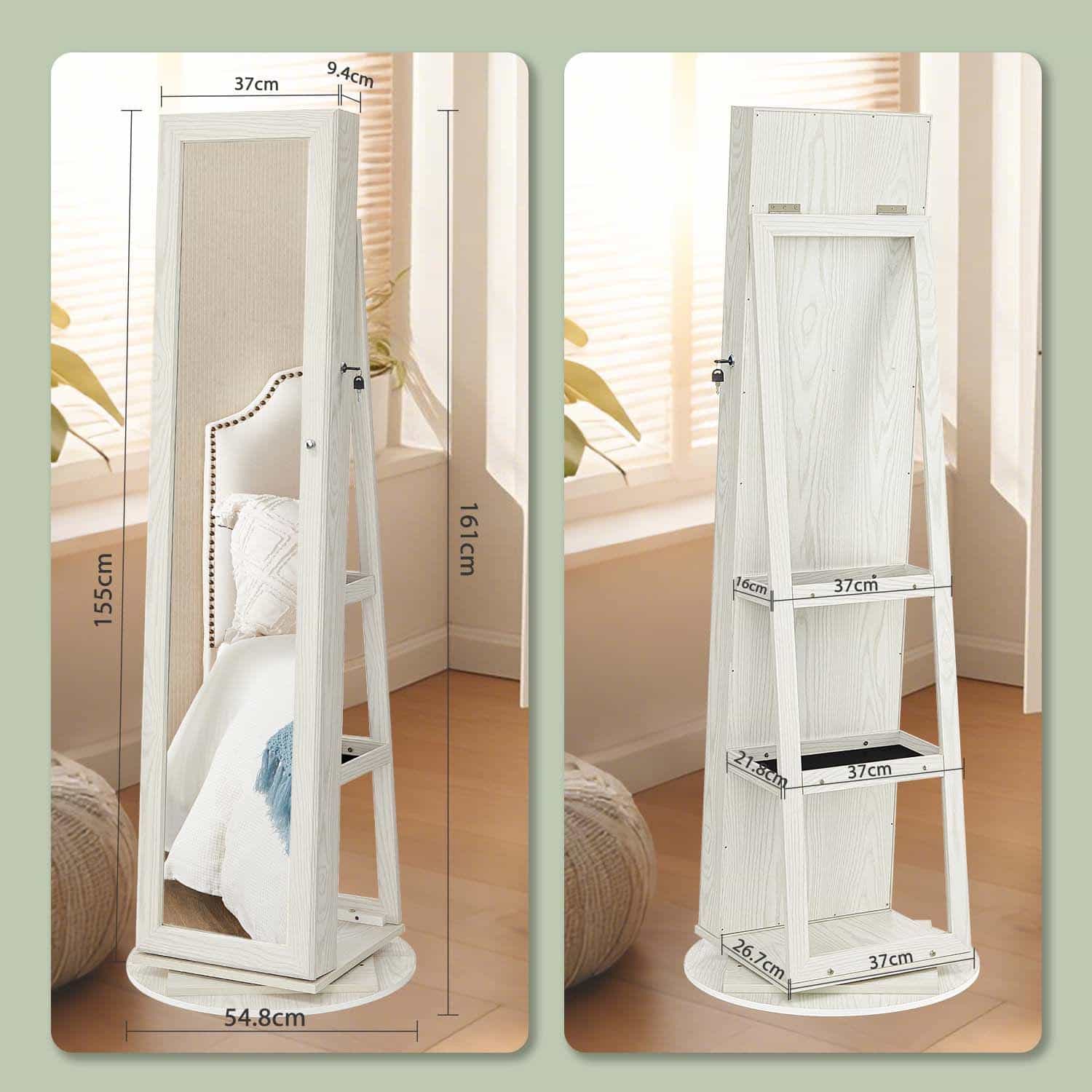 Schmuckschrank, Standspiegel, Spiegelschrank Schmuckschrank, Standspiegel, Spiegelschrank