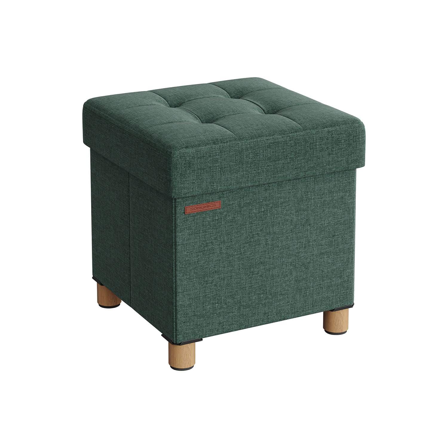 Sitzbank klappbar 38 x 38 x 40 cm mit Stauraum vintagegrün-LSF014C11 Sitzbank klappbar 38 x 38 x 40 cm mit Stauraum vintagegrün-LSF014C11