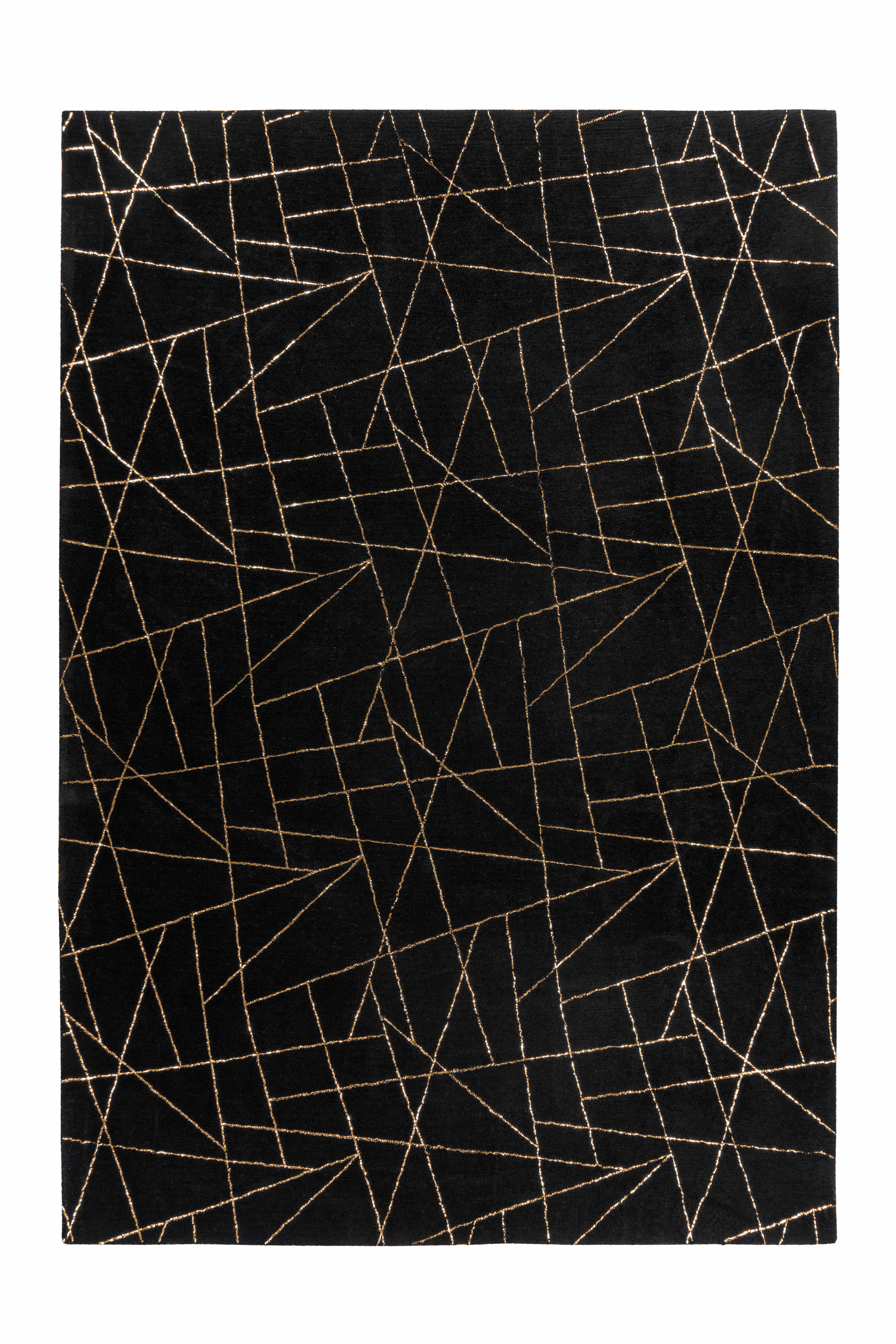 Bijou 125 Schwarz / Gold 80cm x 150cm Bijou 125 Schwarz / Gold 80cm x 150cm