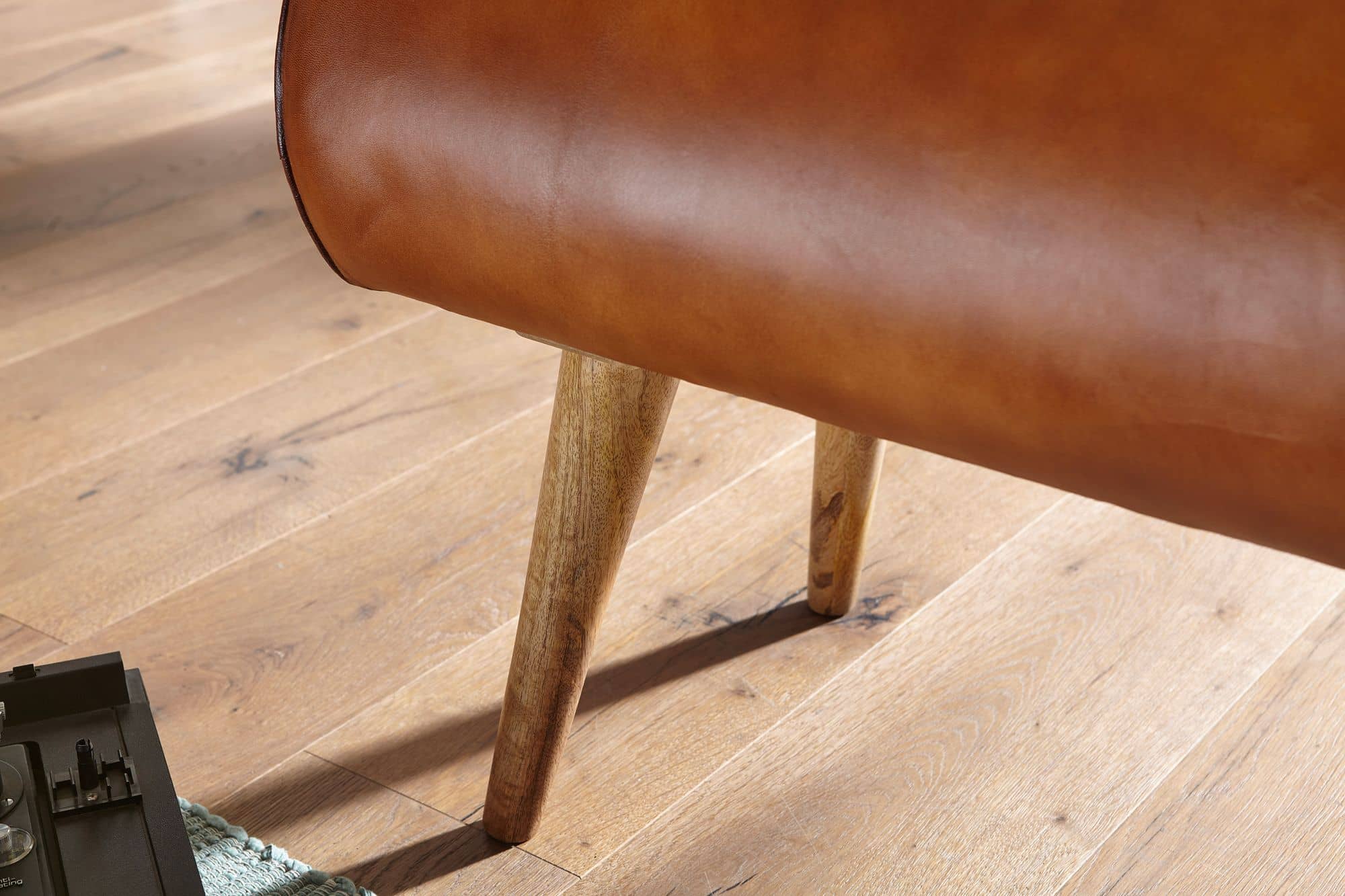 52637-WOHNLING-Sitzbank-100x38x49-cm-WL6-086-WL6-086_5eTYiY5MFkY9sg Sitzbank Echtleder / Massivholz Bank 100x53x40 cm