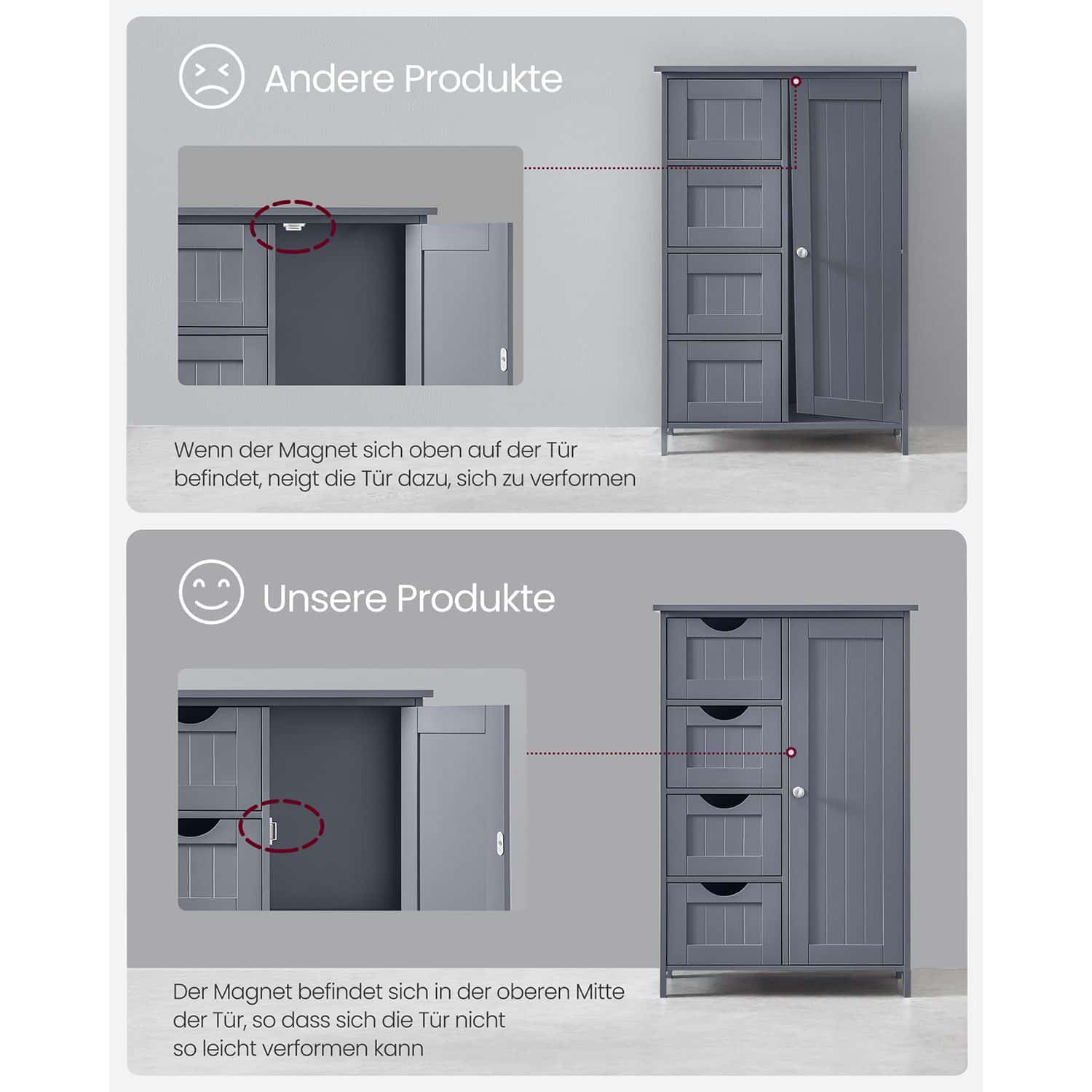 Badezimmerschrank, schmaler Badschrank, Beistellschrank Badezimmerschrank, schmaler Badschrank, Beistellschrank