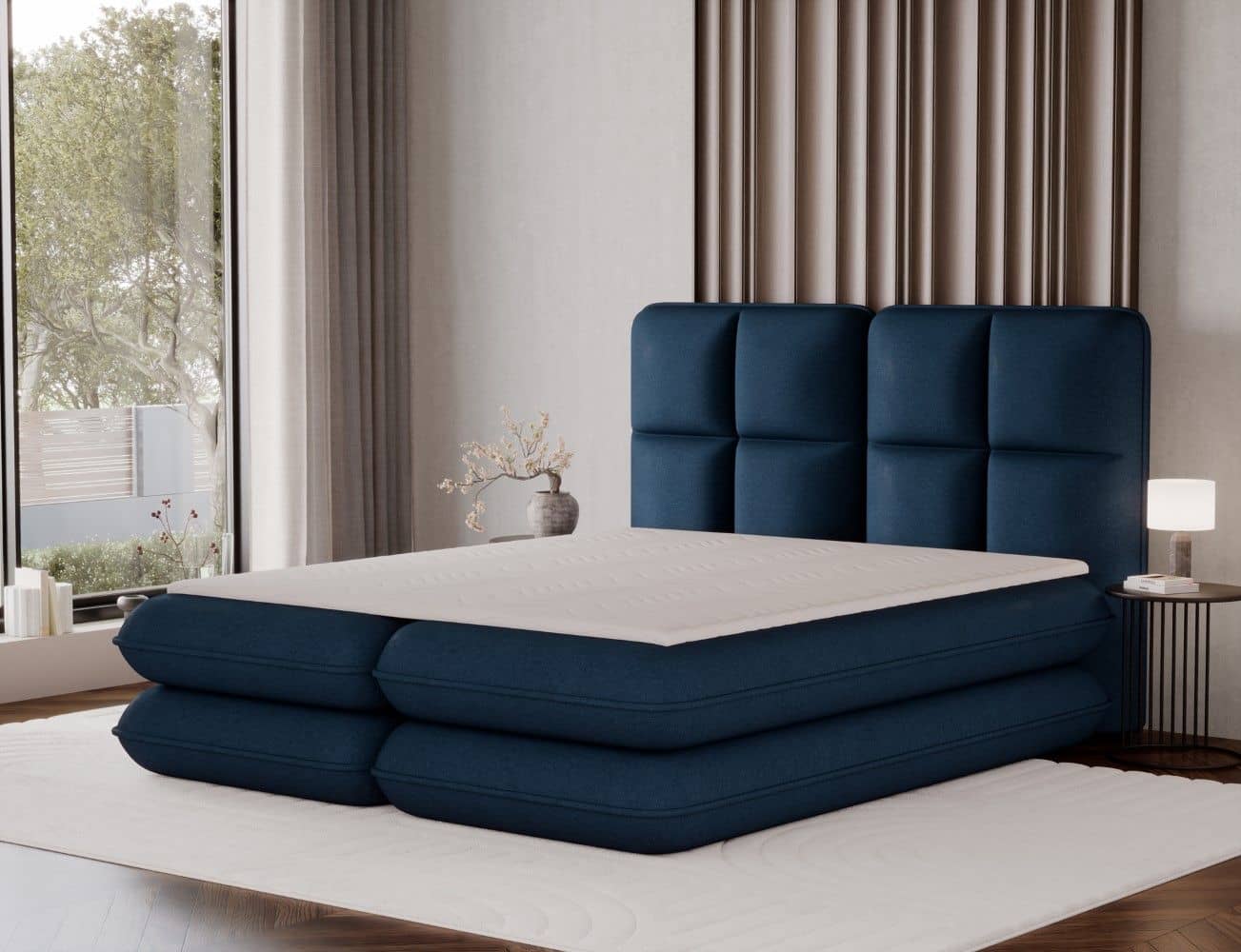 Boxspringbett Tonila von Eltap – Monolith Samthaptik | Bettkasten |Topper Boxspringbett Tonila von Eltap – Monolith Samthaptik | Bettkasten |Topper