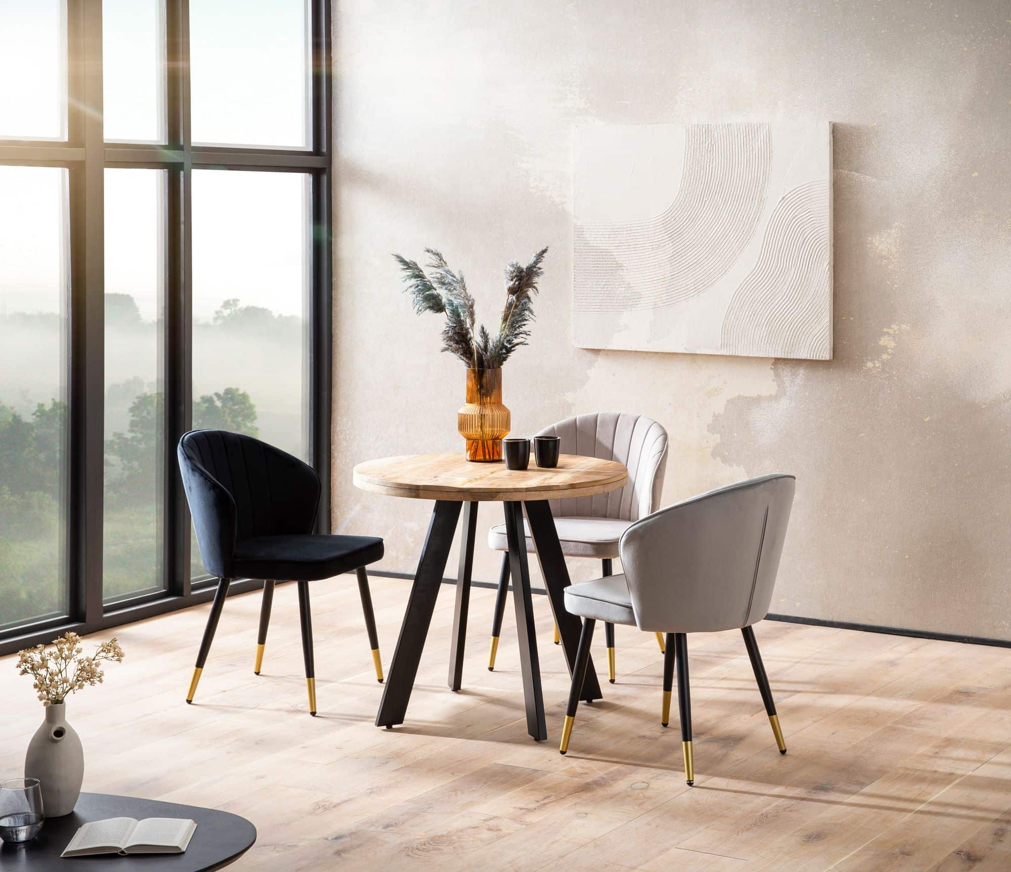 Esszimmertisch 80x80x75 cm Mango Massivholz Esstisch Modern Esszimmertisch 80x80x75 cm Mango Massivholz Esstisch Modern