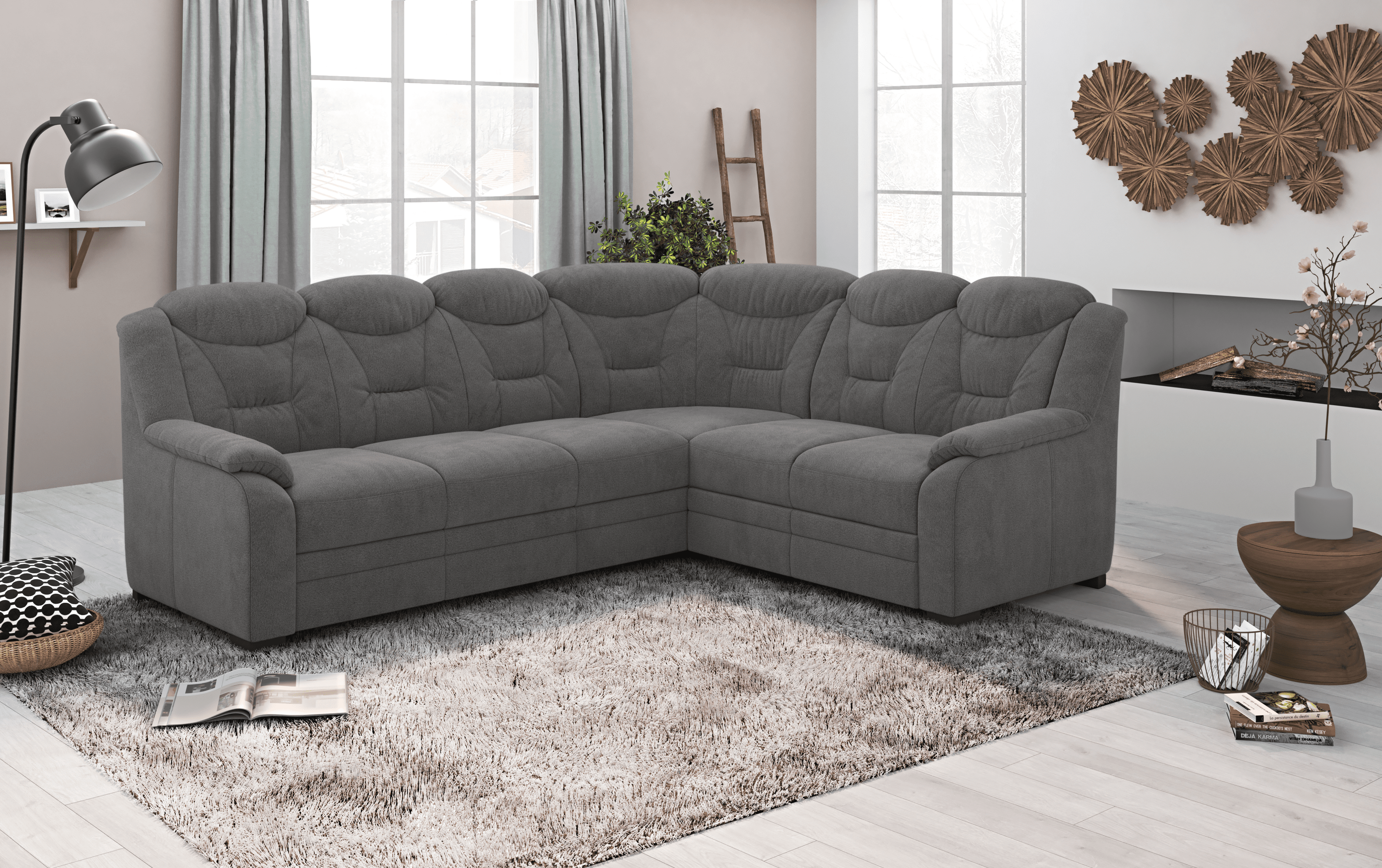 Ecksofa Marcus - New York - mit Schlaffunktion & Bettkasten - Cotta Ecksofa Marcus - New York - mit Schlaffunktion & Bettkasten - Cotta