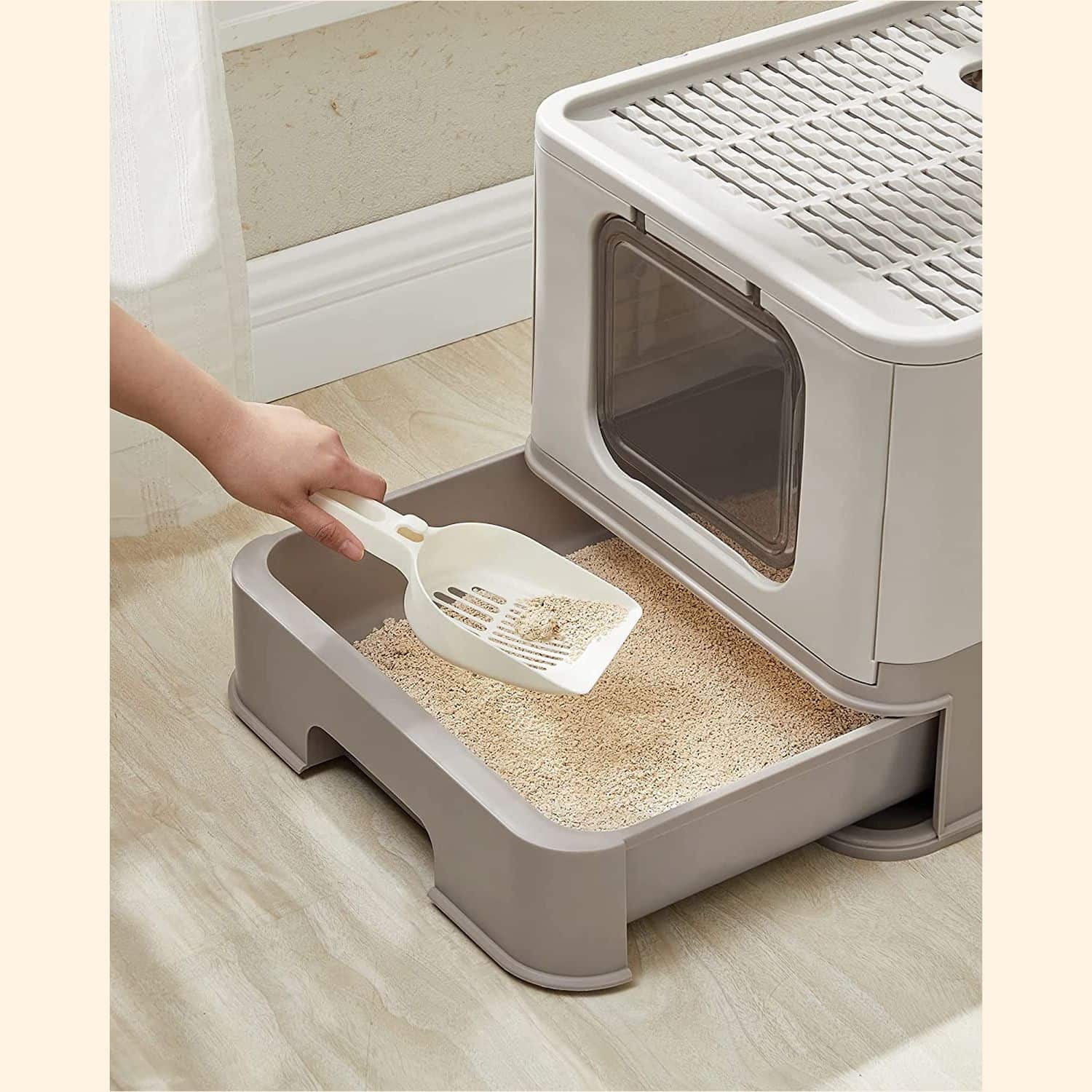 Katzenklo mit Deckel-B34PPT001G01 Katzenklo mit Deckel-B34PPT001G01