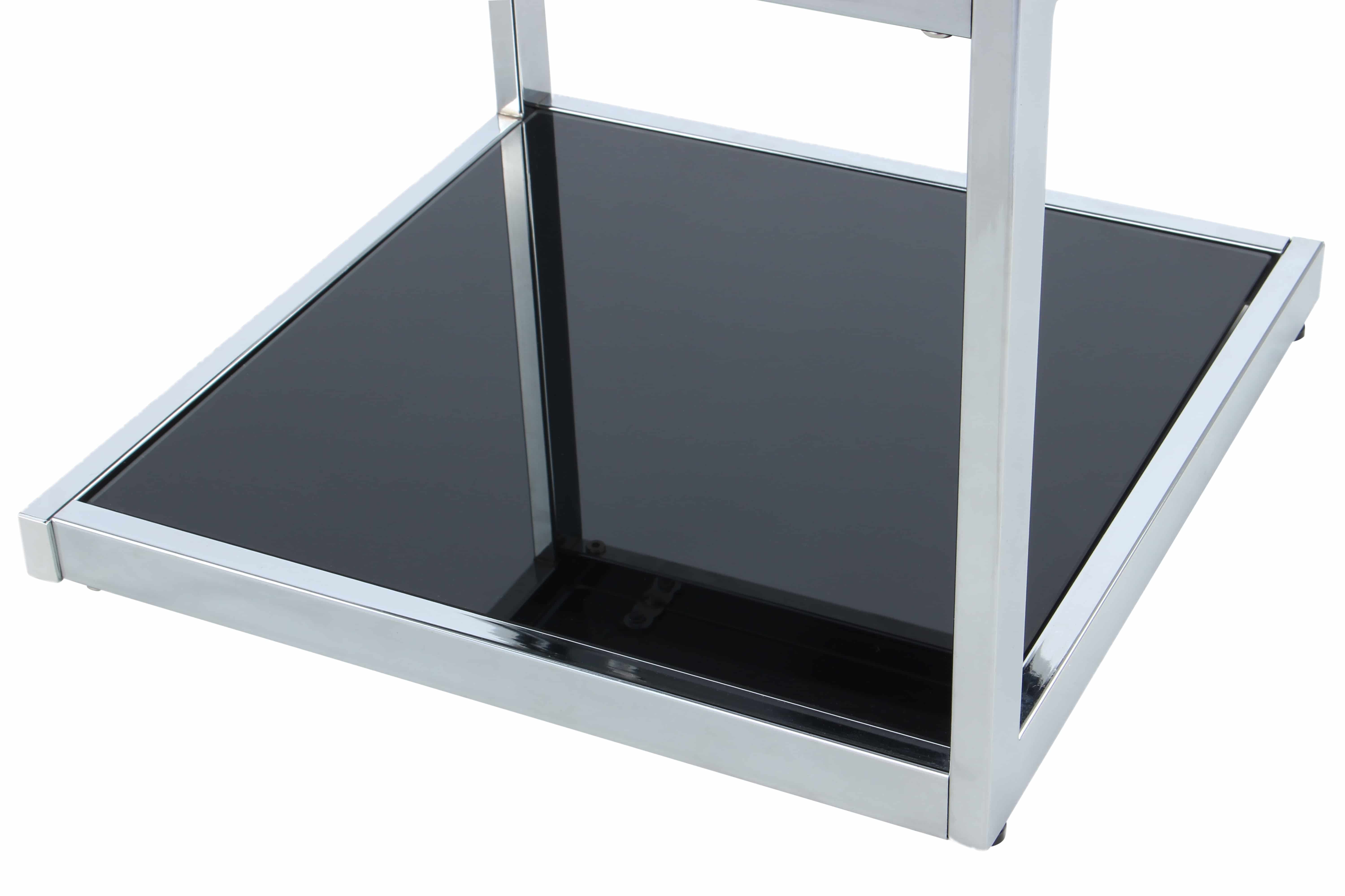 Beistelltisch Cubo 125 Schwarz / Chrom Beistelltisch Cubo 125 Schwarz / Chrom