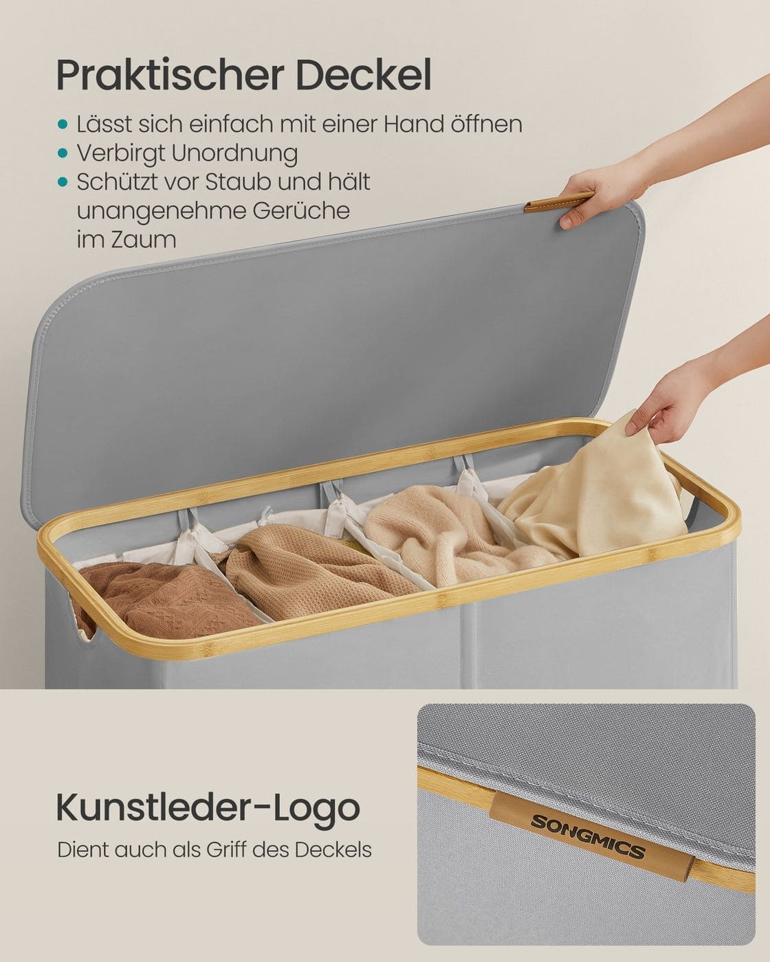 Wäschekorb mit Deckel Wäschekorb mit Deckel