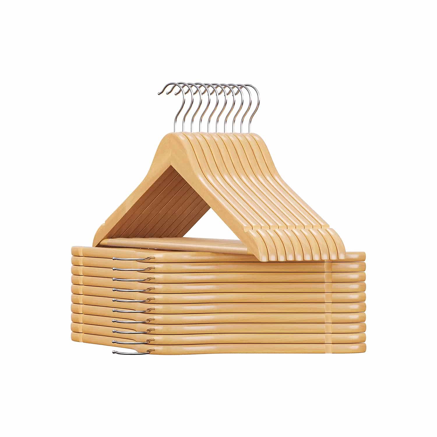 Kleiderbügel Ahornholz 20 Stück-B34CRW001-20 Kleiderbügel Ahornholz 20 Stück-B34CRW001-20
