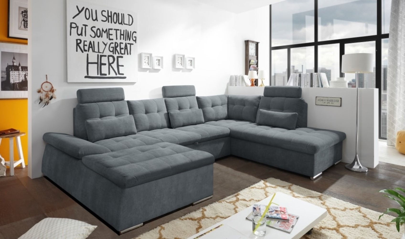 Nalo Wohnlandschaft mit Schlaffunktion – Ihre Entspannungsoase für Zuhause Nalo Wohnlandschaft mit Schlaffunktion – Ihre Entspannungsoase für Zuhause