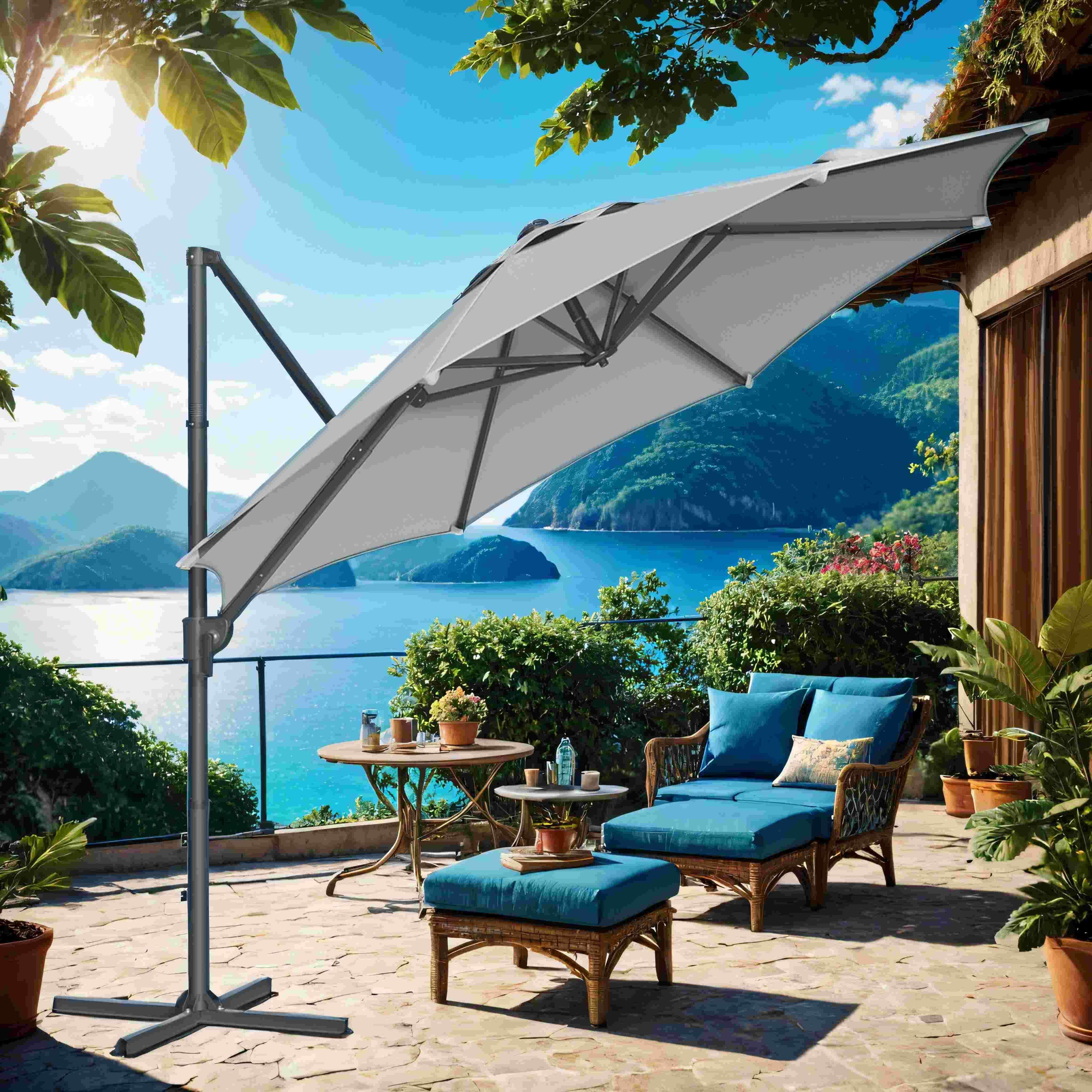 Sonnenschirm, Ampelschirm, 300 cm Sonnenschirm, Ampelschirm, 300 cm