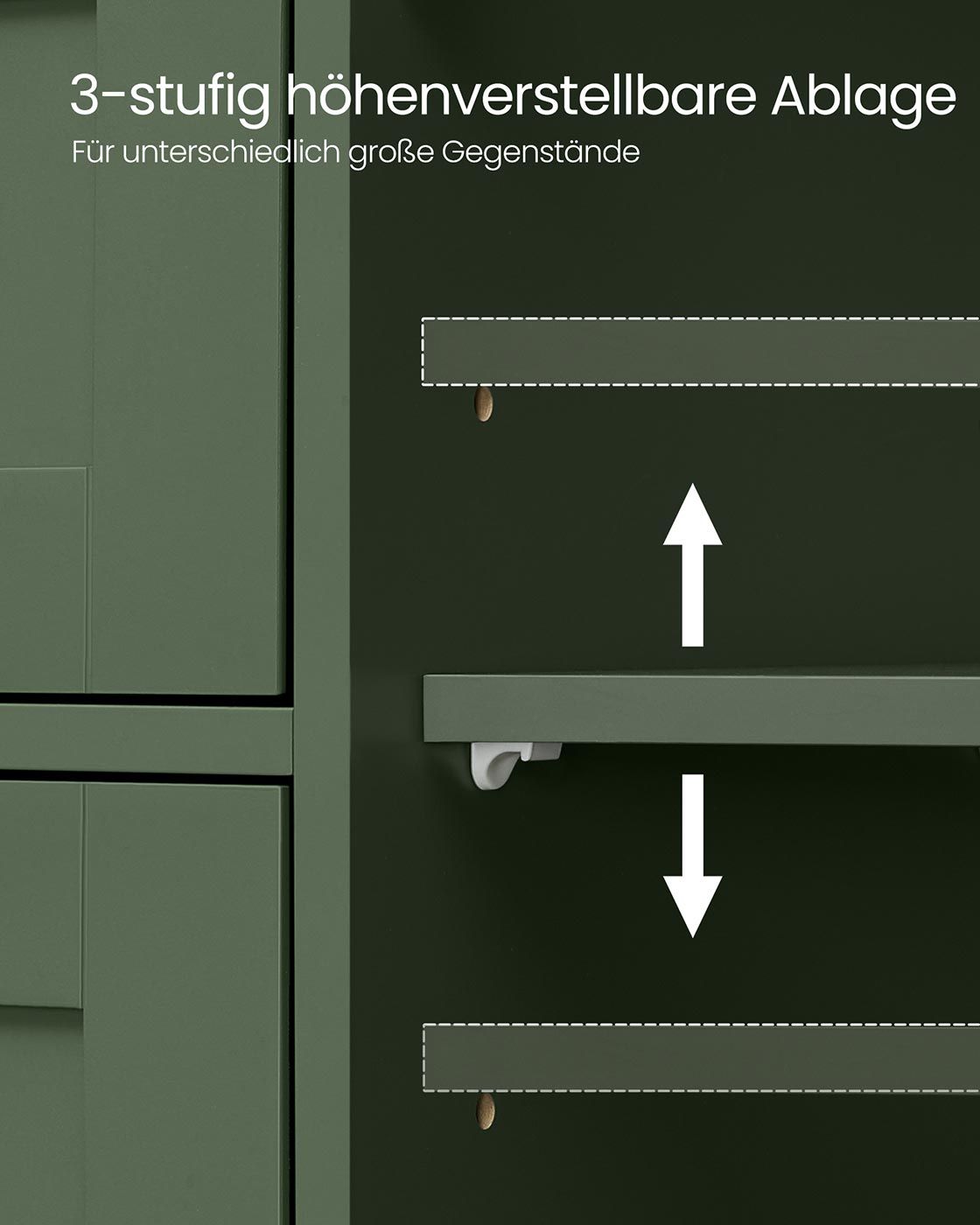 Badezimmerschrank 4 Schubladen 30 x 55 x 82 cm Waldgrün Badezimmerschrank 4 Schubladen 30 x 55 x 82 cm Waldgrün