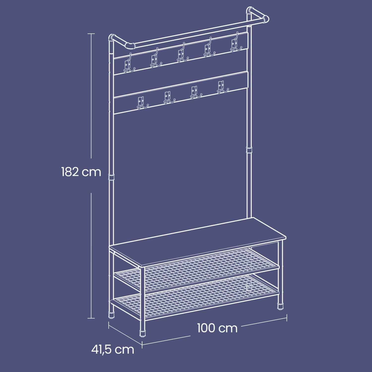 Garderobenständer Wasserrohr-Design Garderobenständer Wasserrohr-Design