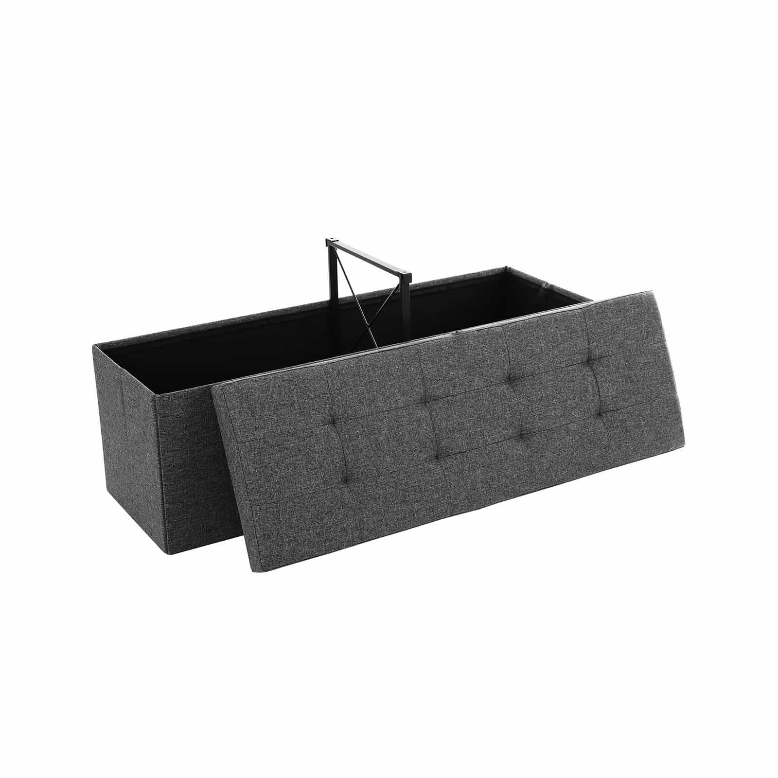 Sitzbank mit Klappdeckel 110 cm Dunkelgrau-LSF76GYZ Sitzbank mit Klappdeckel 110 cm Dunkelgrau-LSF76GYZ