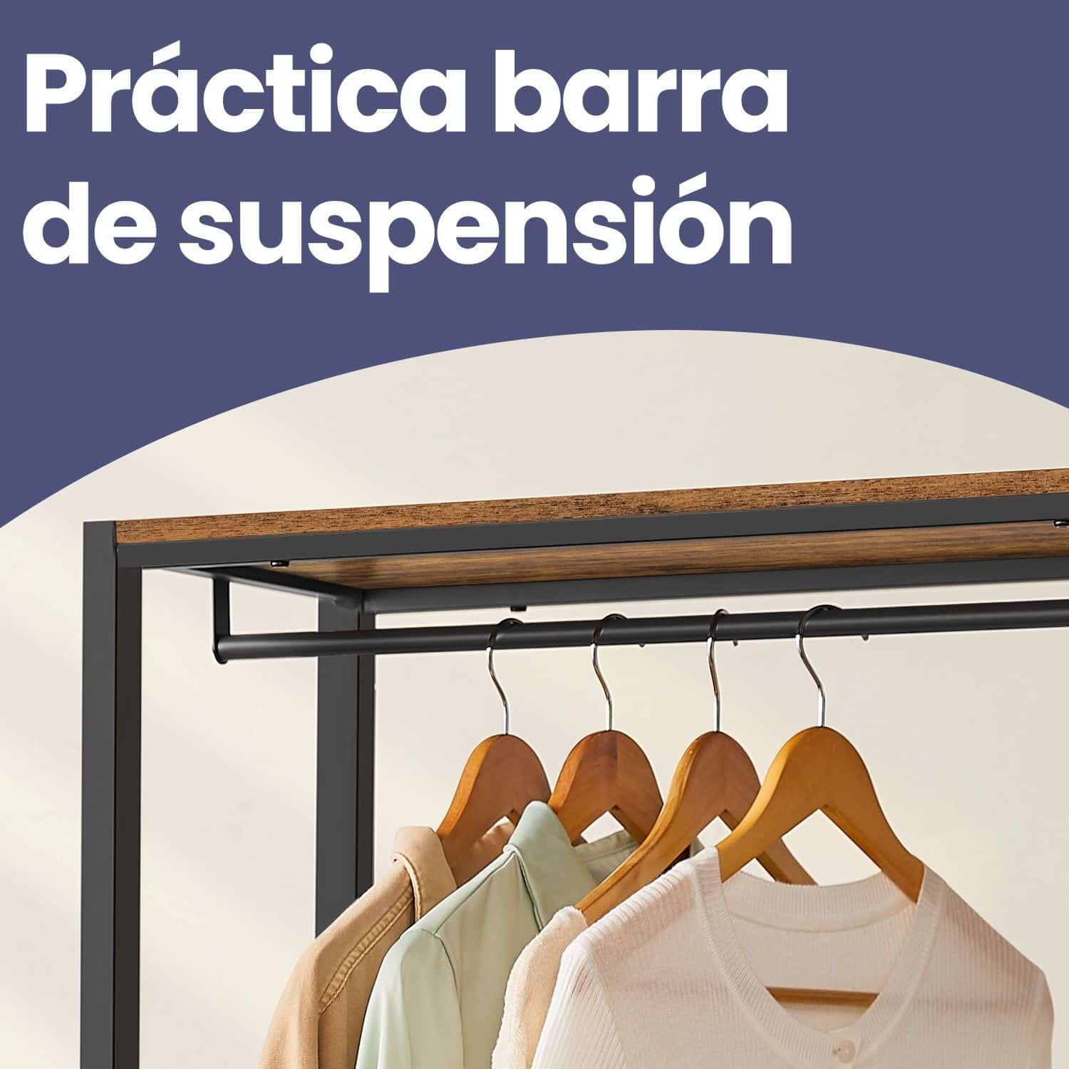 Wäschekorb mit Garderobenständer 2 Fächer vintagebraun-klassikschwarz Wäschekorb mit Garderobenständer 2 Fächer vintagebraun-klassikschwarz