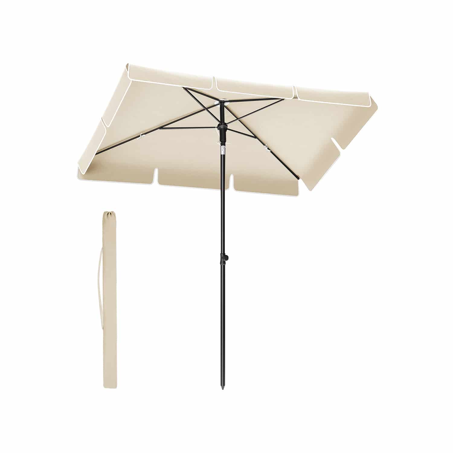 Sonnenschirm 230 x 150 cm knickbar und höhenverstellbar-GPU044M01 Sonnenschirm 230 x 150 cm knickbar und höhenverstellbar-GPU044M01