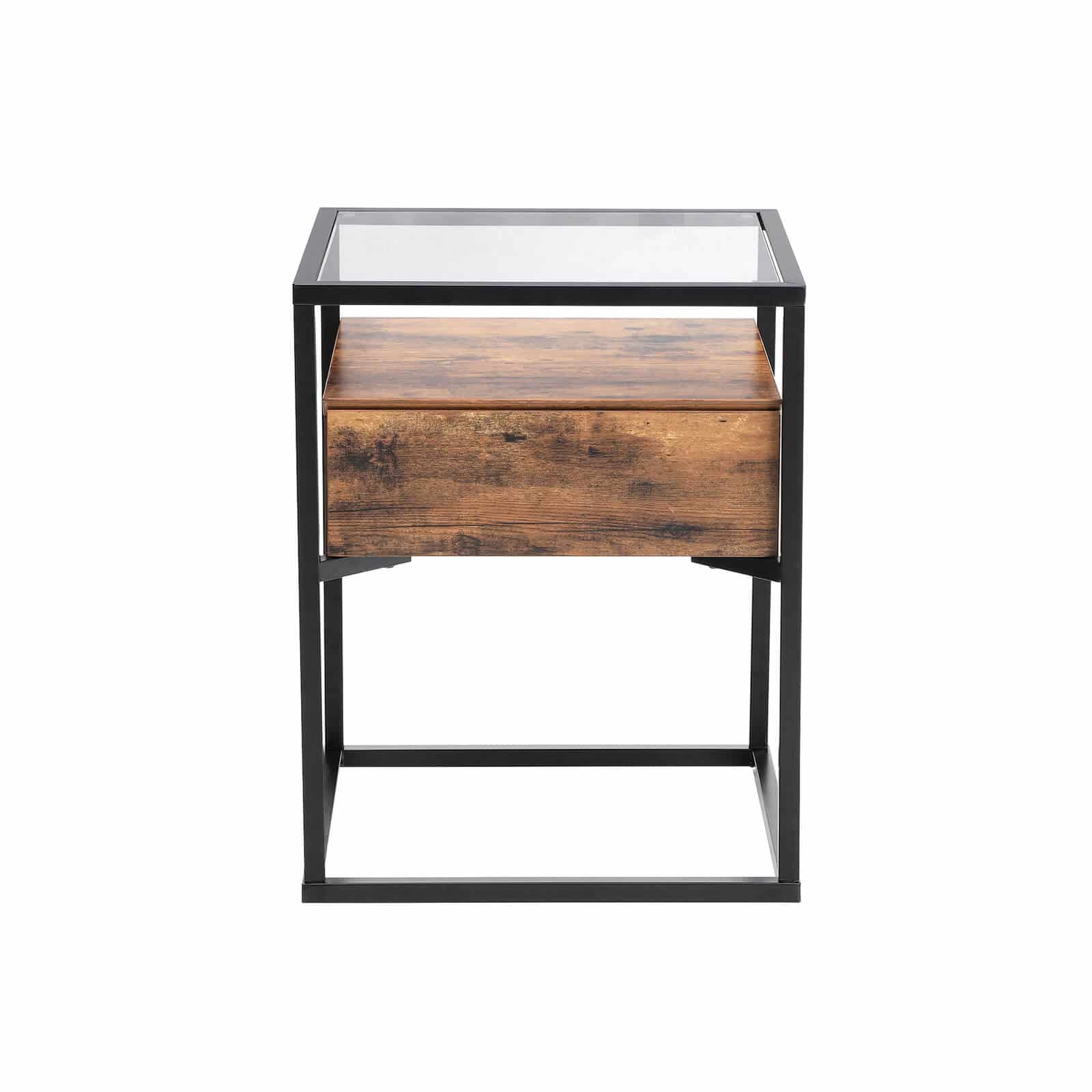 Industrie-Design-Beistelltisch-Glas-LET04BX-271LCzJvzLByJ2 Industrie-Design Beistelltisch aus Glas