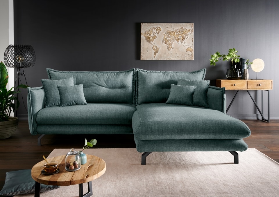 Vintage Designer Ecksofa Lava von Benformato - in Mikrofaser oder exklusivem Cord-Stoff Vintage Designer Ecksofa Lava von Benformato - in Mikrofaser oder exklusivem Cord-Stoff