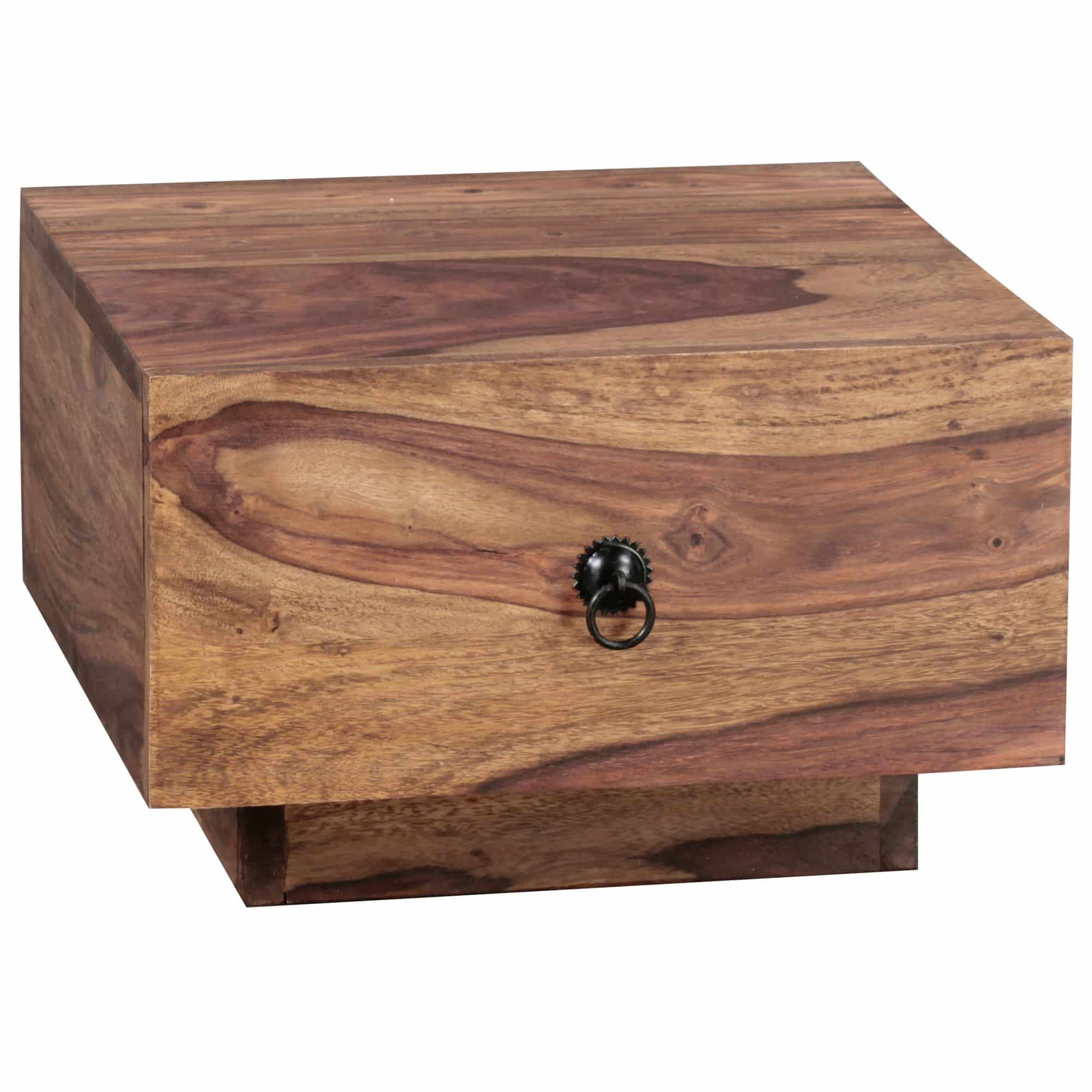 Design Nachttisch MUMBAI Massiv-Holz Sheesham 40x40x25 cm Design Nachttisch MUMBAI Massiv-Holz Sheesham 40x40x25 cm