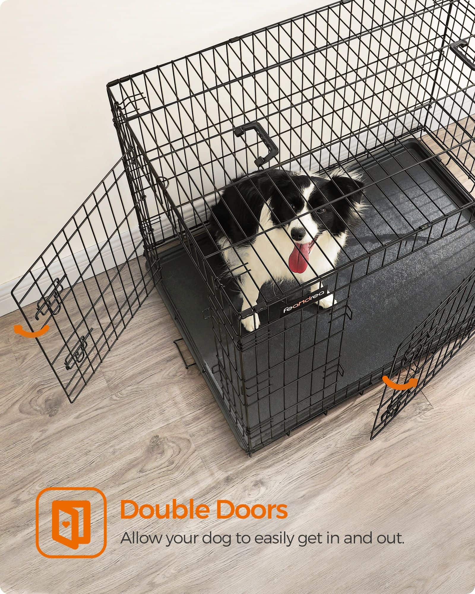 Hundekäfig XL mit 2 Türen-B34PPD42H Hundekäfig XL mit 2 Türen-B34PPD42H