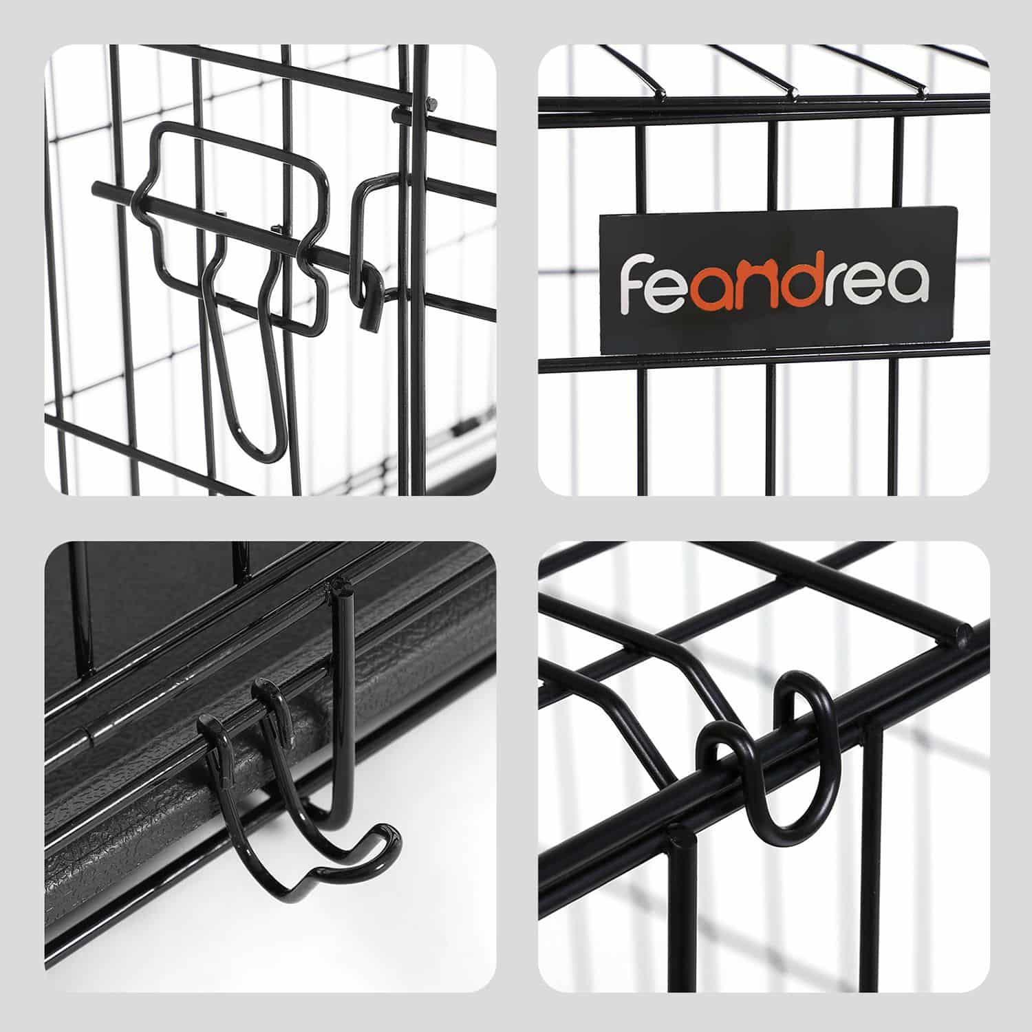 Hundekäfig 92,5 x 57,5 x 64 cm mit Türen-PPD36BK Hundekäfig 92,5 x 57,5 x 64 cm mit Türen-PPD36BK