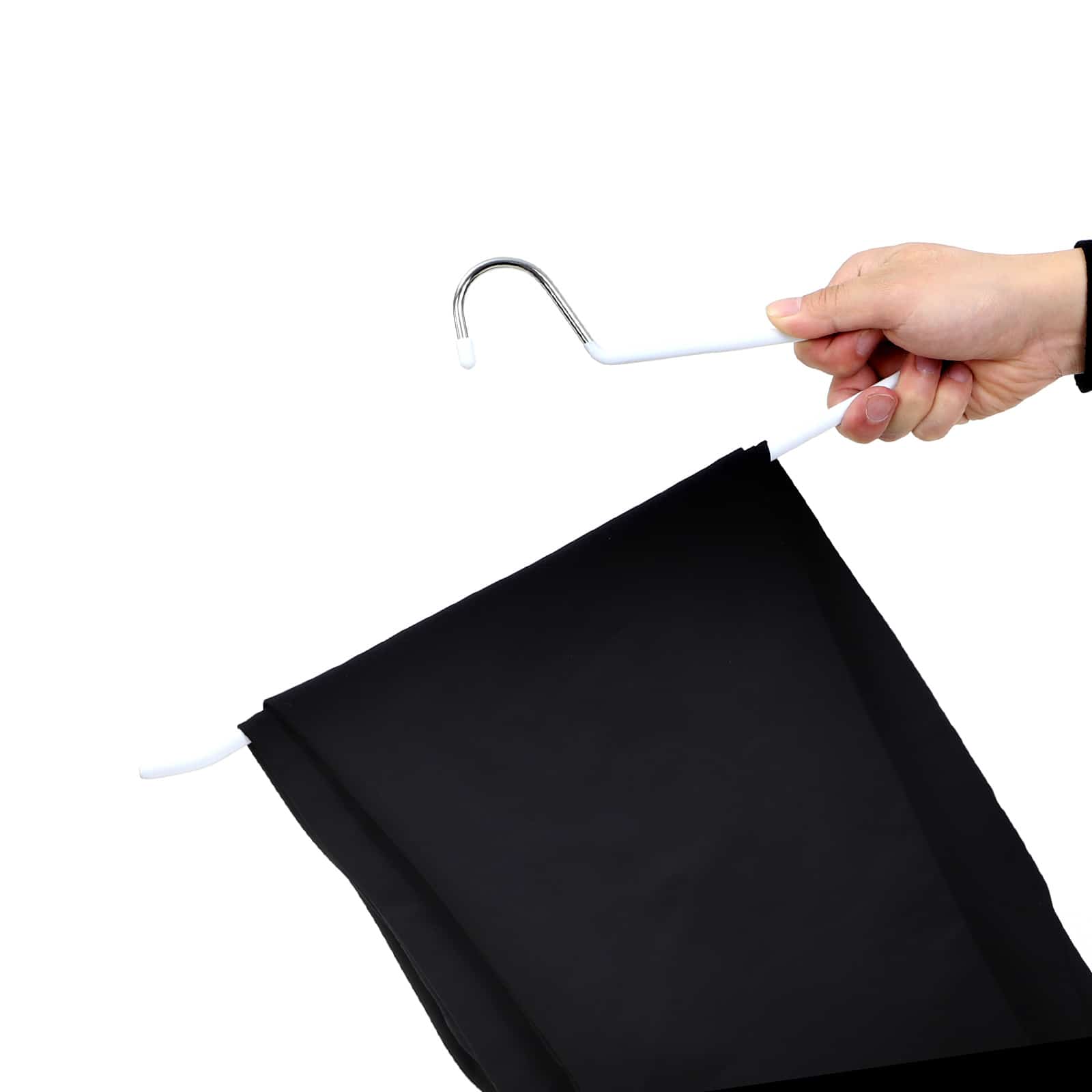 Offene Hosenbügel 20 Stück Weiß-CRI004WT-20 Offene Hosenbügel 20 Stück Weiß-CRI004WT-20