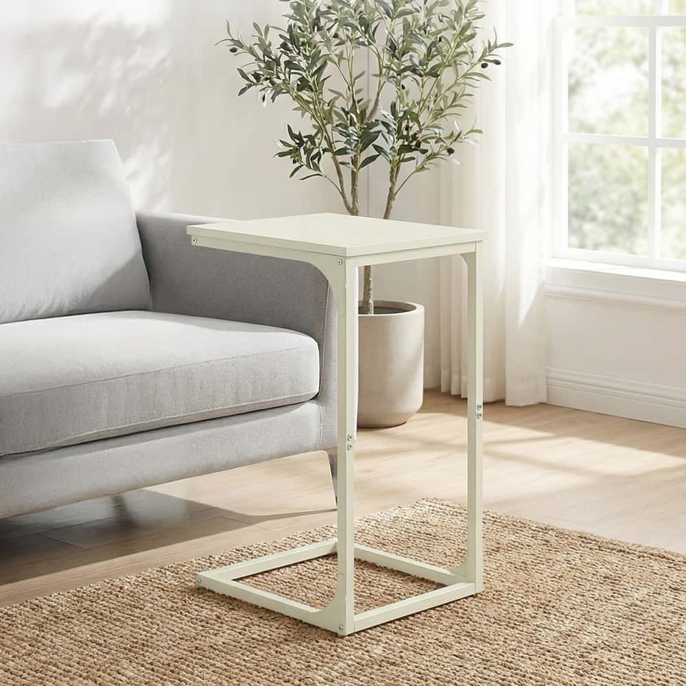 Beistelltisch mit Metallgestell, Beistelltisch für Wohnzimmer, Schlafzimmer