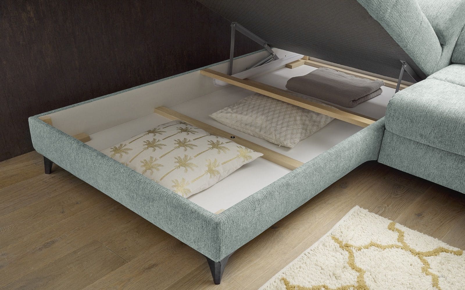 Ecksofa mit elektronischer Wallaway-Funktion | USB Anschluss - Sydney Ecksofa mit elektronischer Wallaway-Funktion | USB Anschluss - Sydney