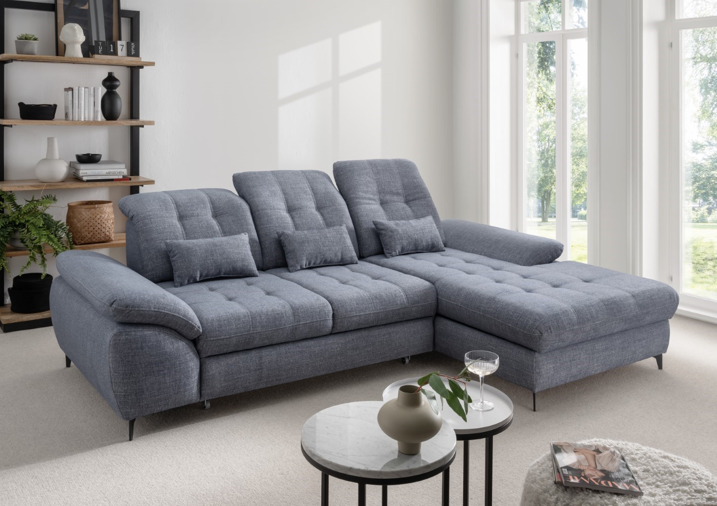 Sofa Delphino Benformato Anzio Blau Sofa Delphino Benformato Anzio Blau