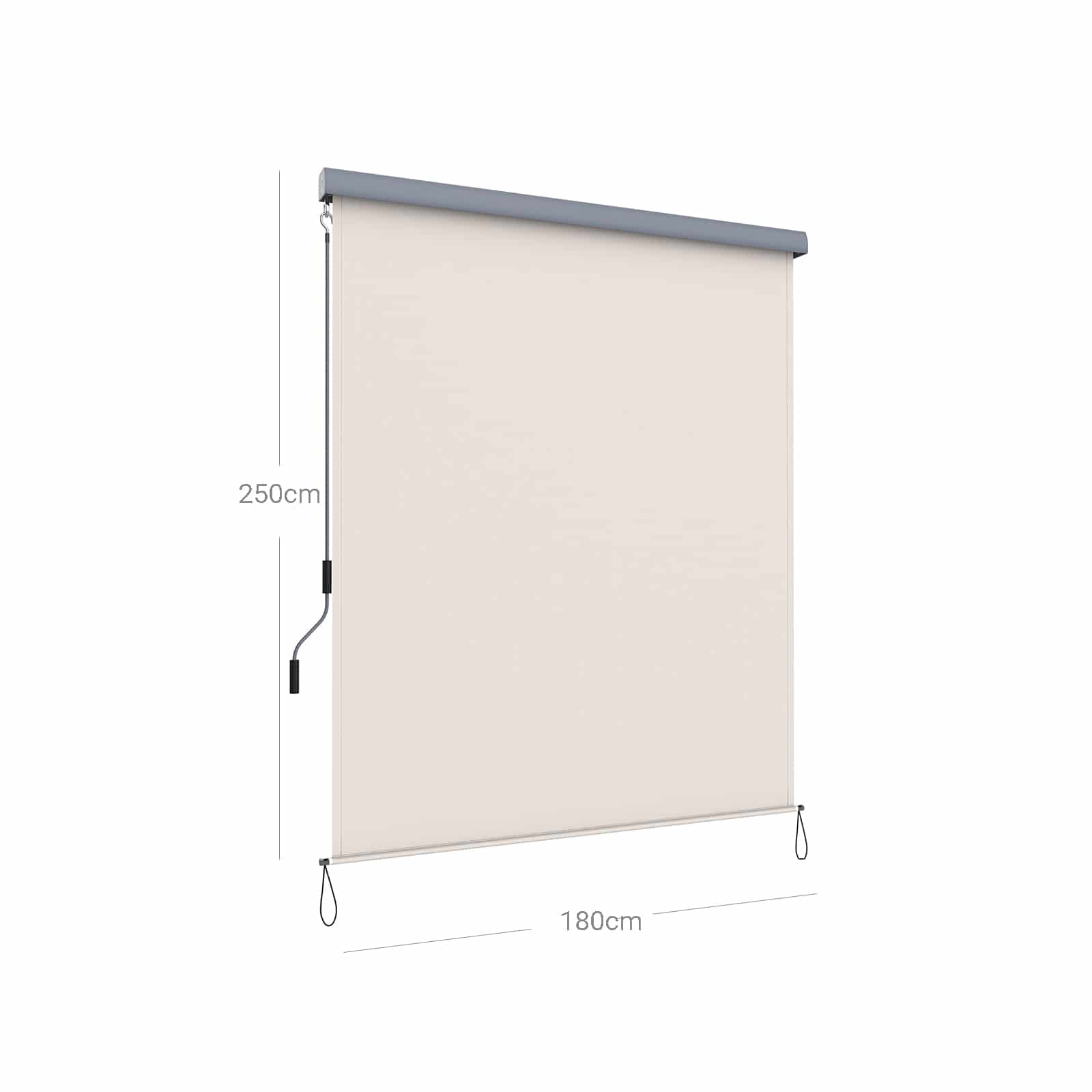 Senkrechtmarkise ausziehbar beige-GSA185M01 Senkrechtmarkise ausziehbar beige-GSA185M01