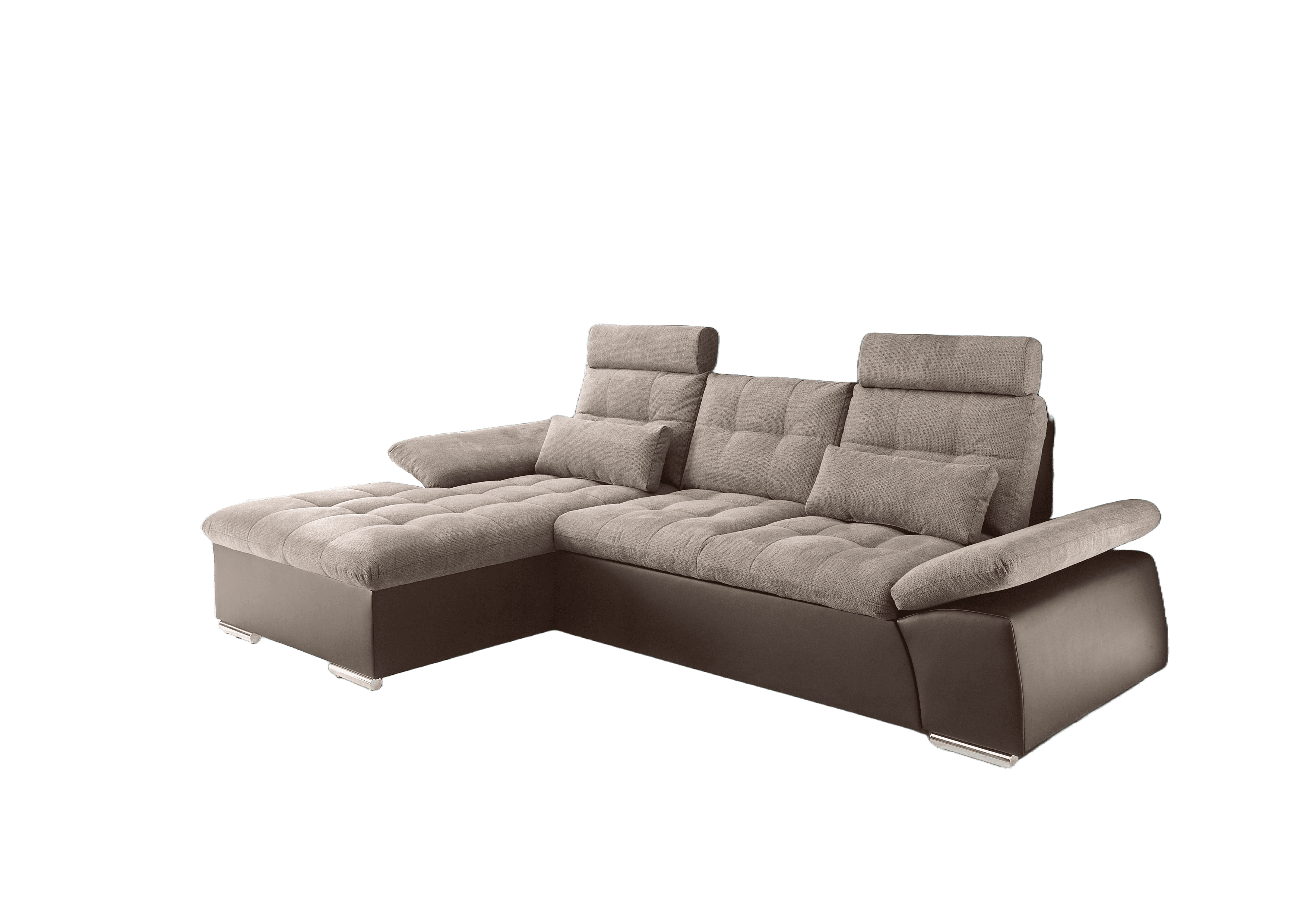 Ecksofa Jakarta Dunkelbraun | Camel – Modernes Sofa mit Schlaffunktion & verstellbaren Armlehnen Ecksofa Jakarta Dunkelbraun | Camel – Modernes Sofa mit Schlaffunktion & verstellbaren Armlehnen